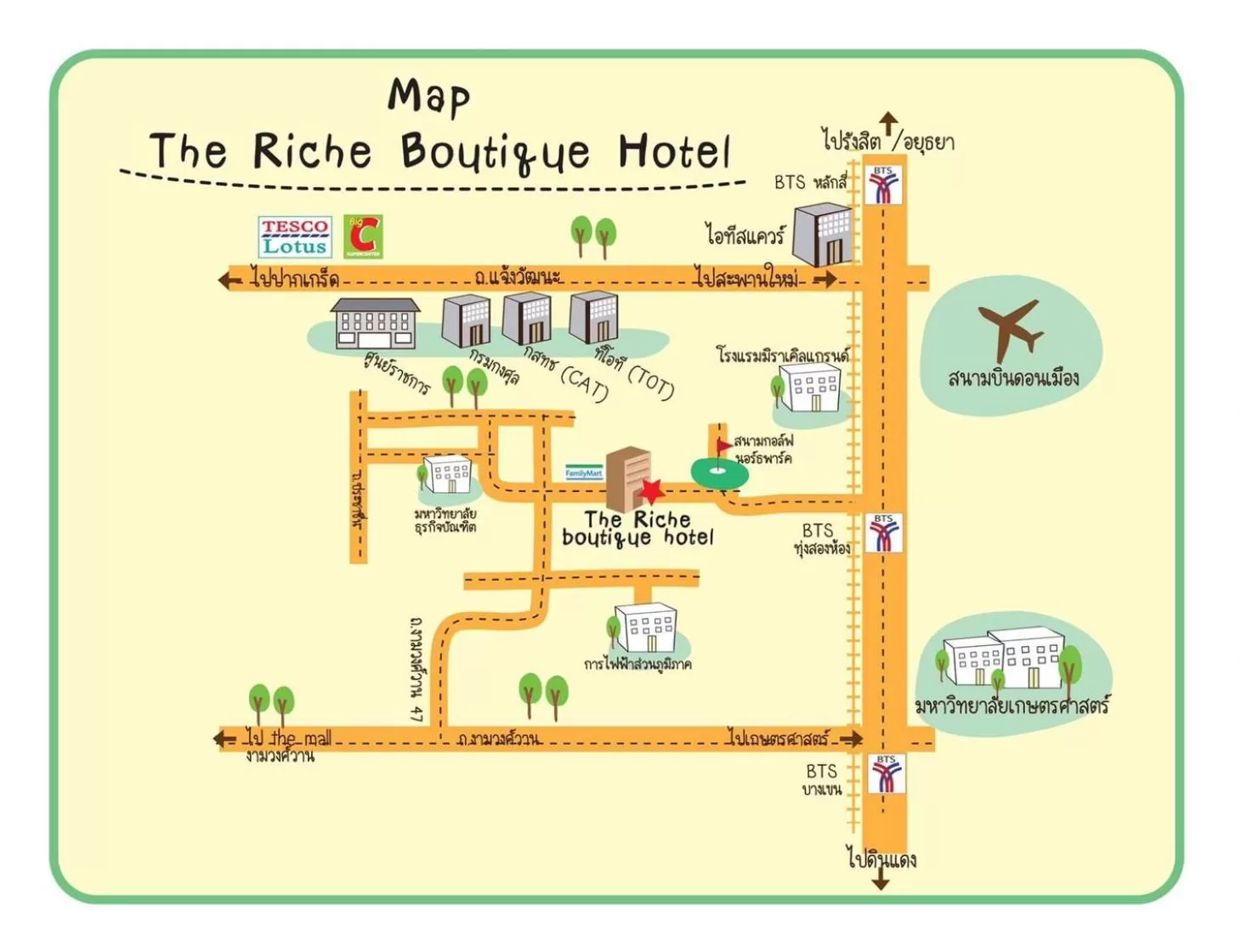 Location, Floor Plan in The Riche Boutique SHA Plus
