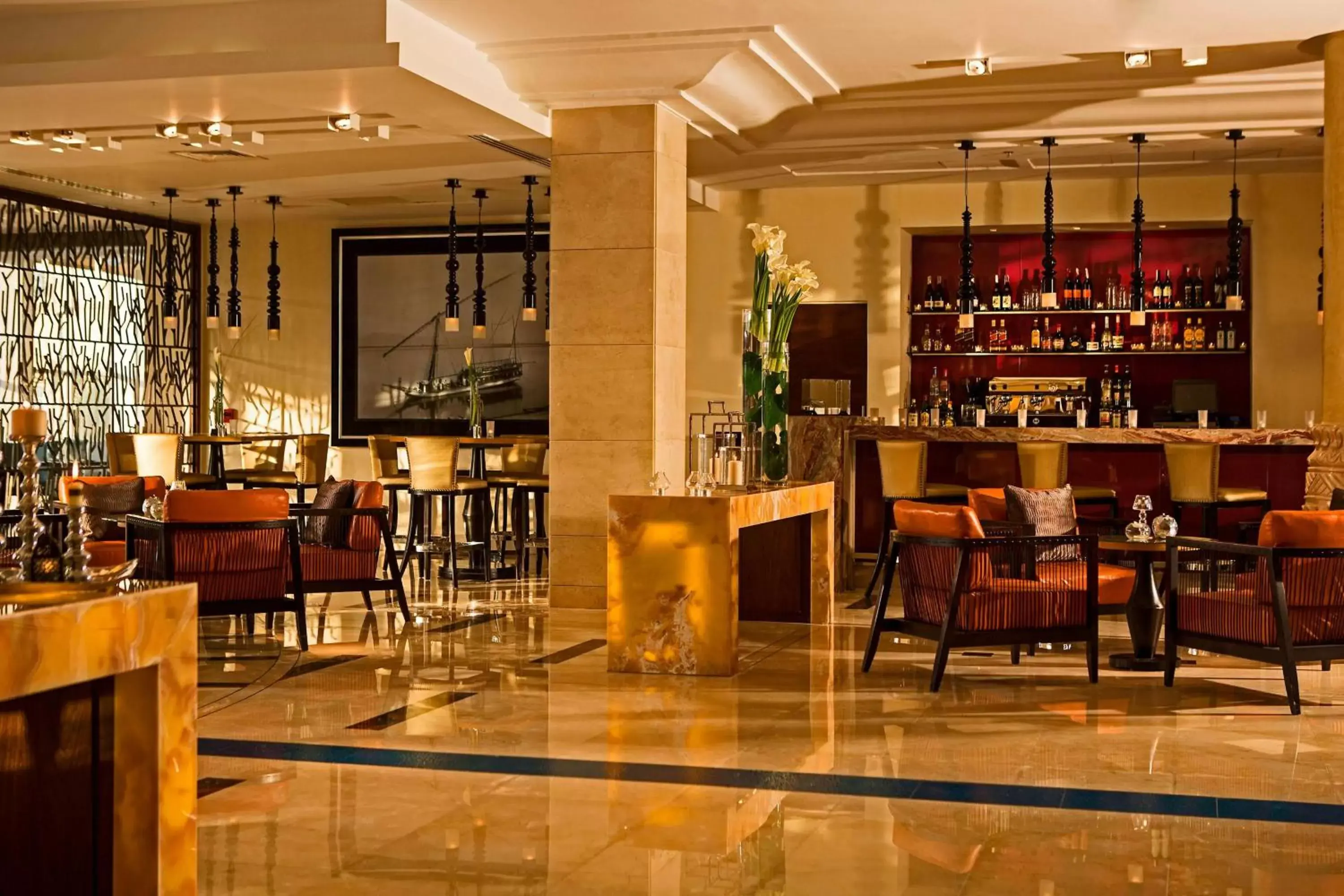 Lobby or reception, Lounge/Bar in Renaissance Cairo Mirage City Hotel