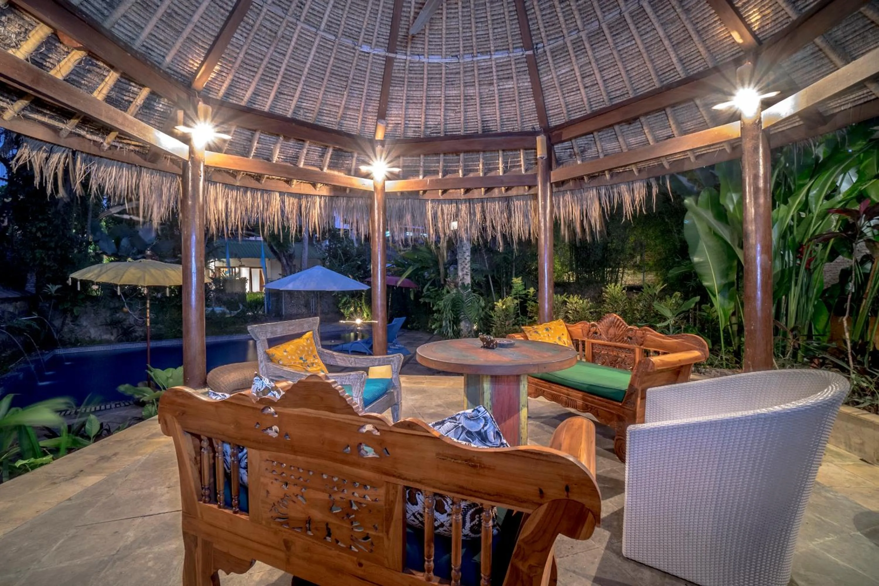 Swimming pool in Gajah Biru Bungalows