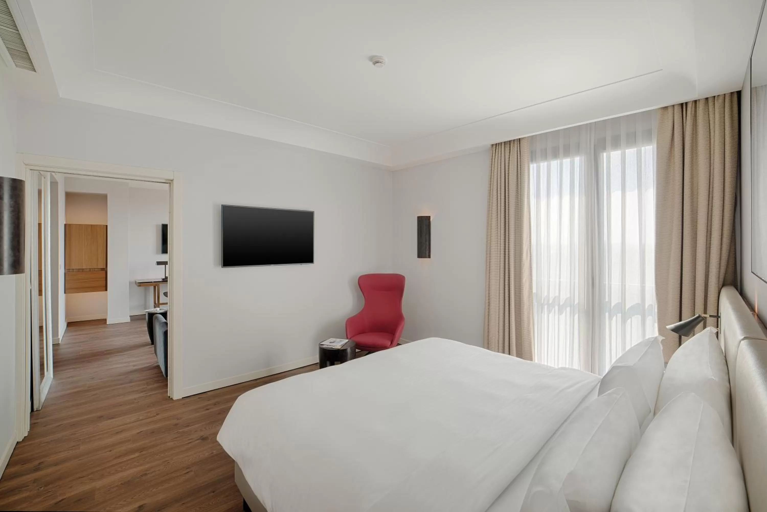 Bedroom, Bed in Radisson Blu Hotel Milan