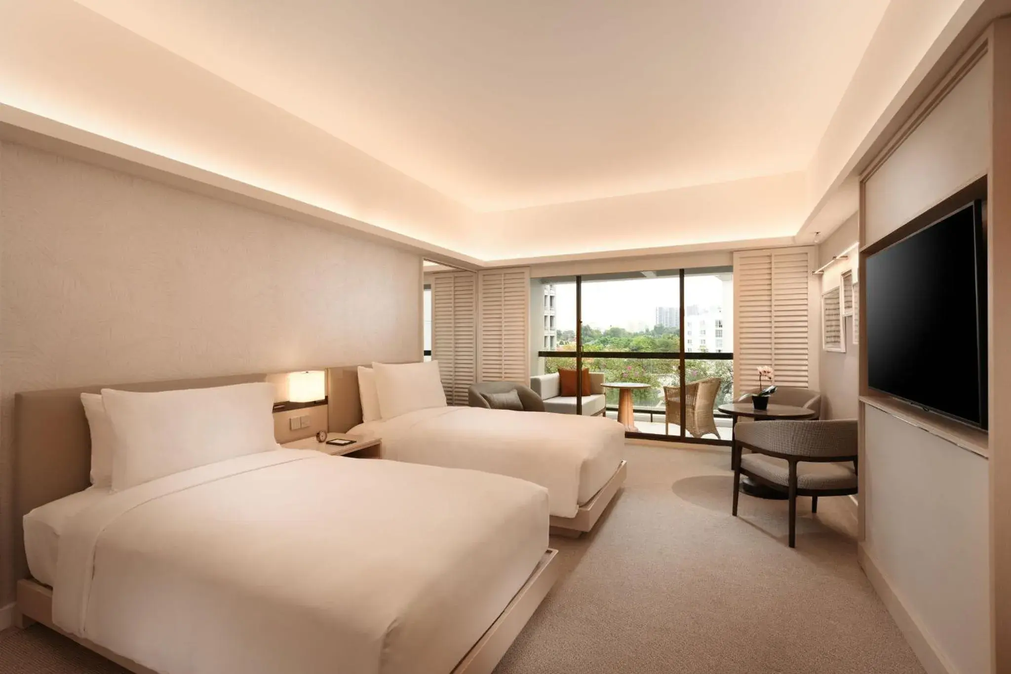 Twin Executive Balcony Room in Conrad Singapore Orchard Twin Executive Balcony Room in Conrad Singapore Orchard