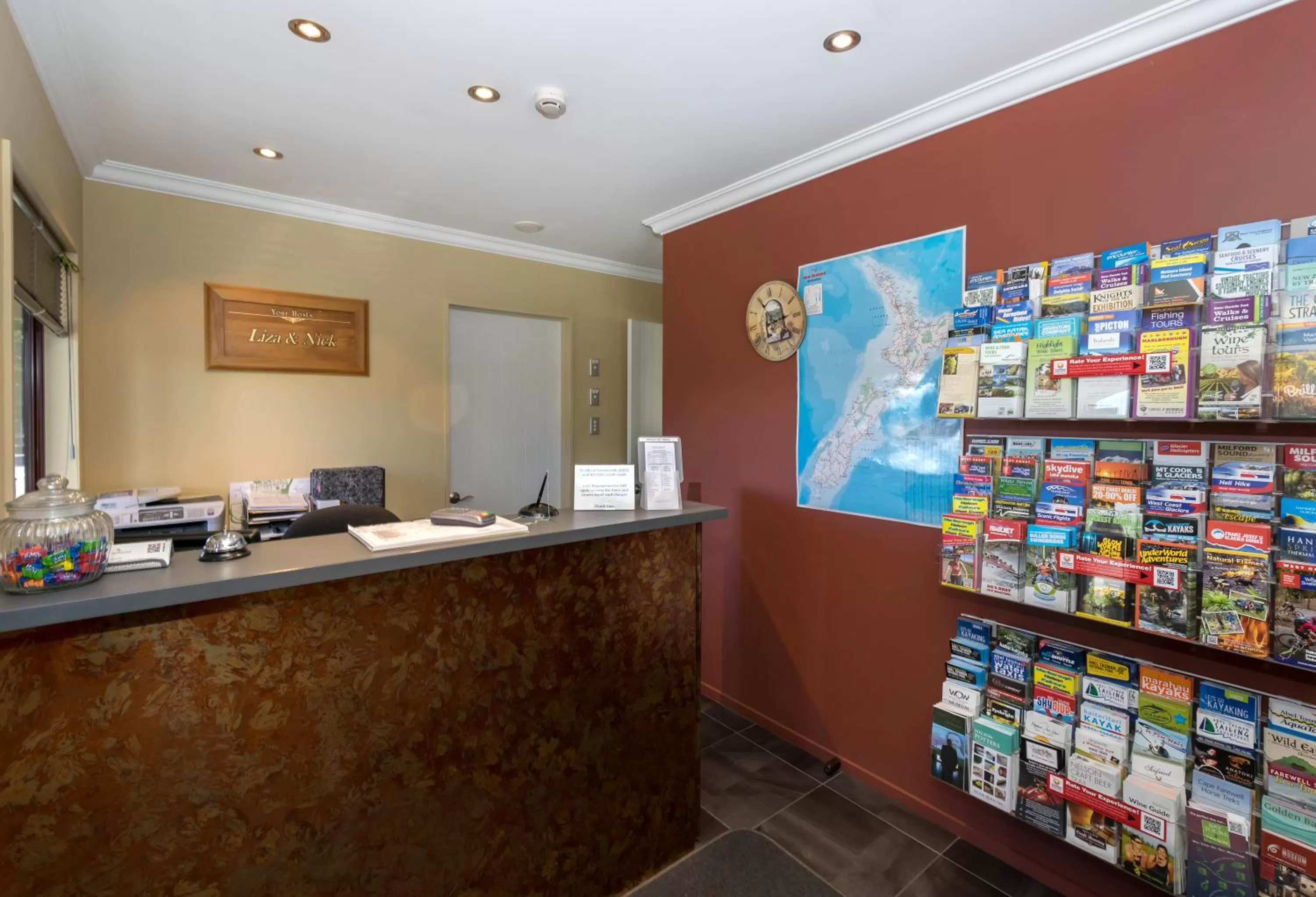 Lobby or reception in Blenheim Spa Motor Lodge