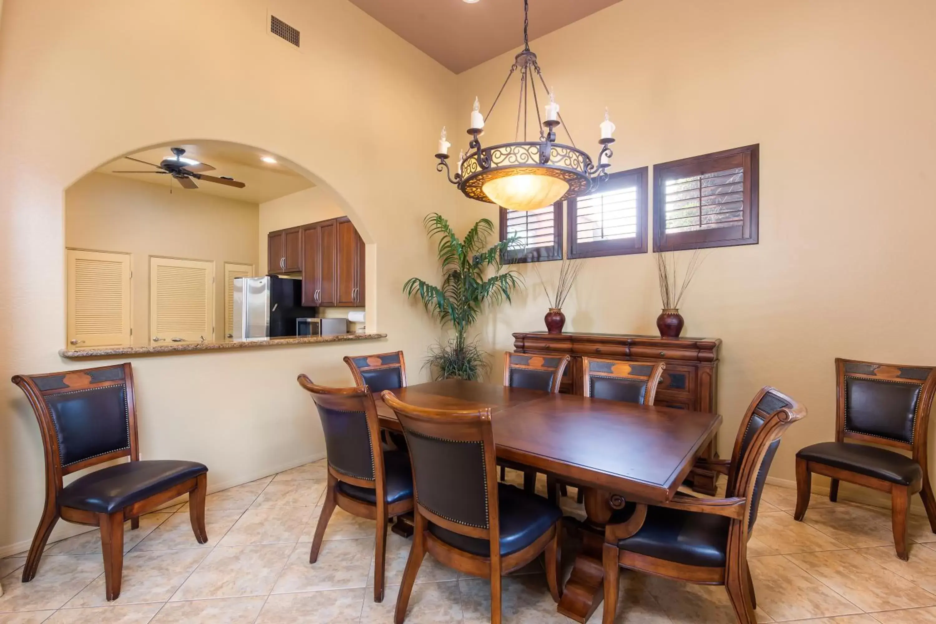 Seating area, Dining Area in Las Posadas of Sedona