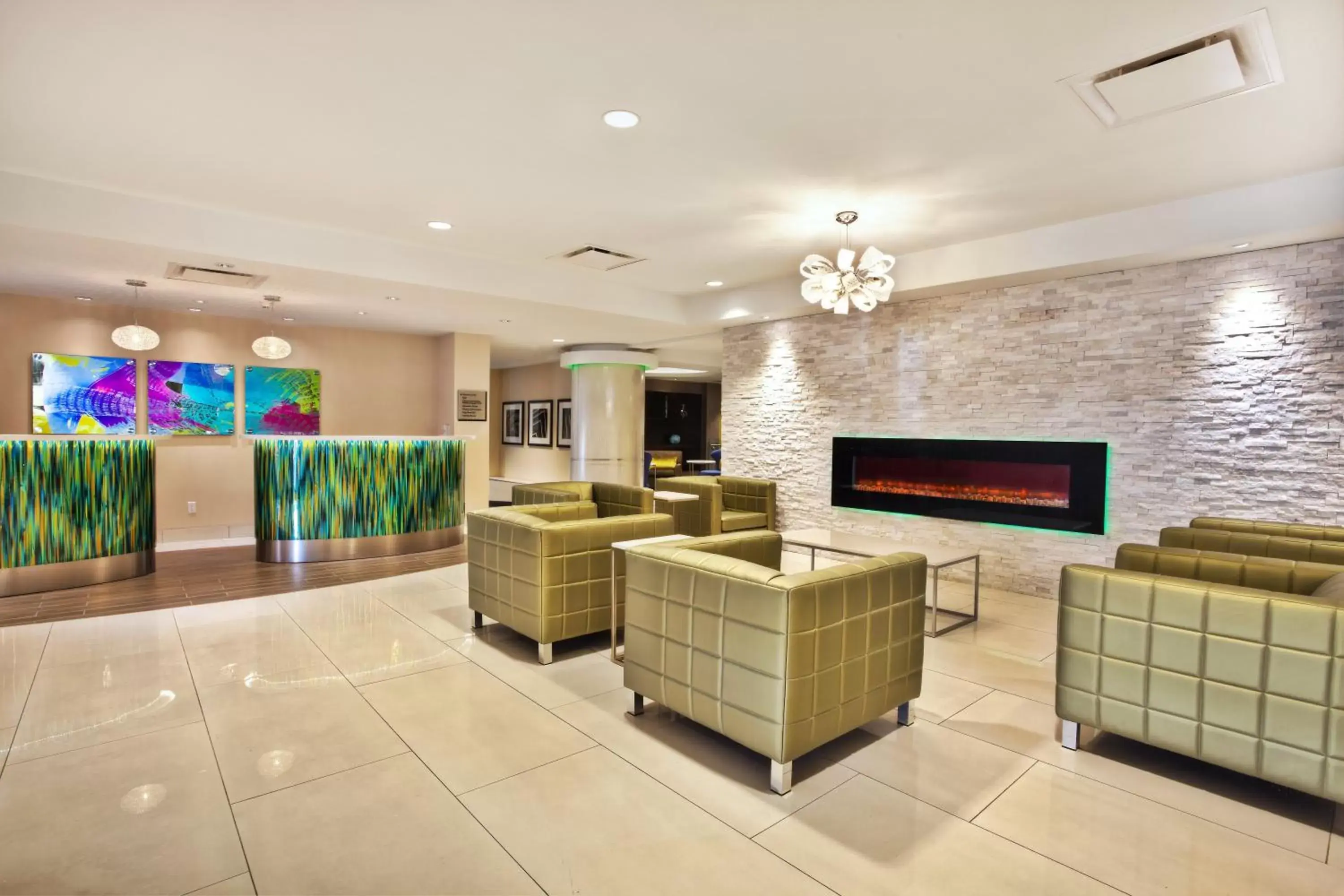 Property building, Lobby/Reception in Crowne Plaza Kitchener-Waterloo, an IHG Hotel