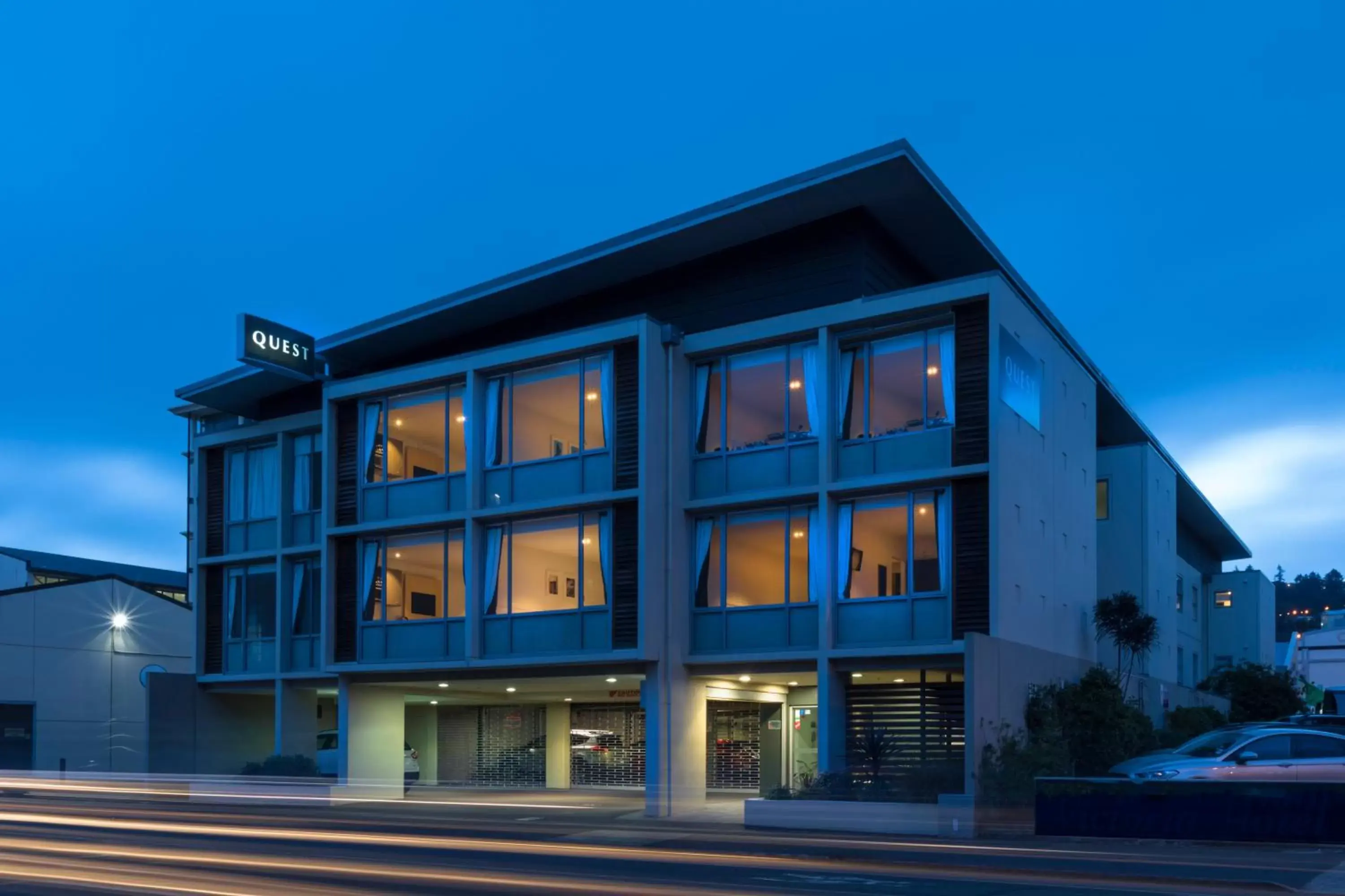 Facade/entrance in Quest Dunedin Serviced Apartments Facade/entrance in Quest Dunedin Serviced Apartments