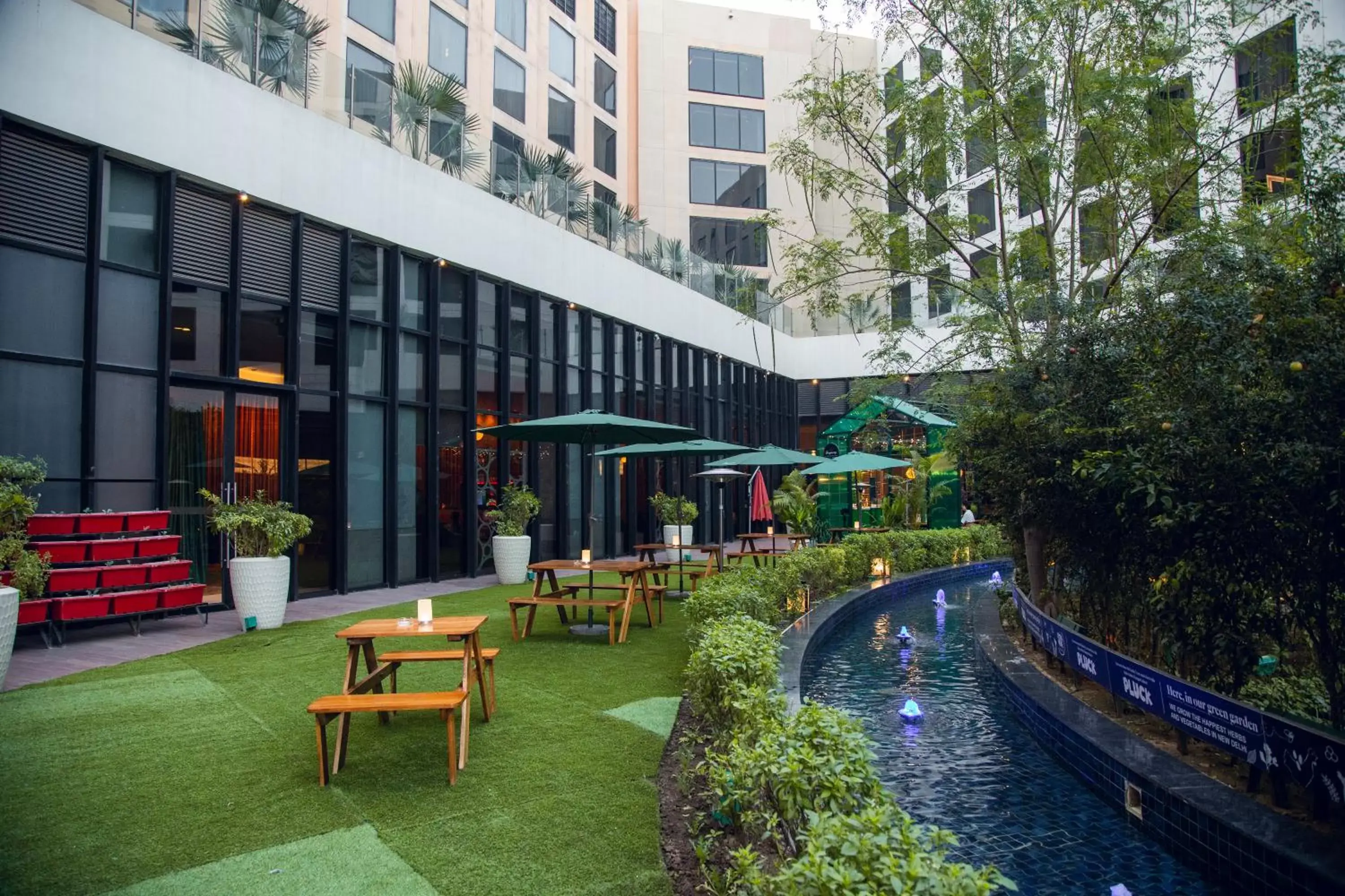 Patio, Swimming Pool in Novotel New Delhi Aerocity- International Airport