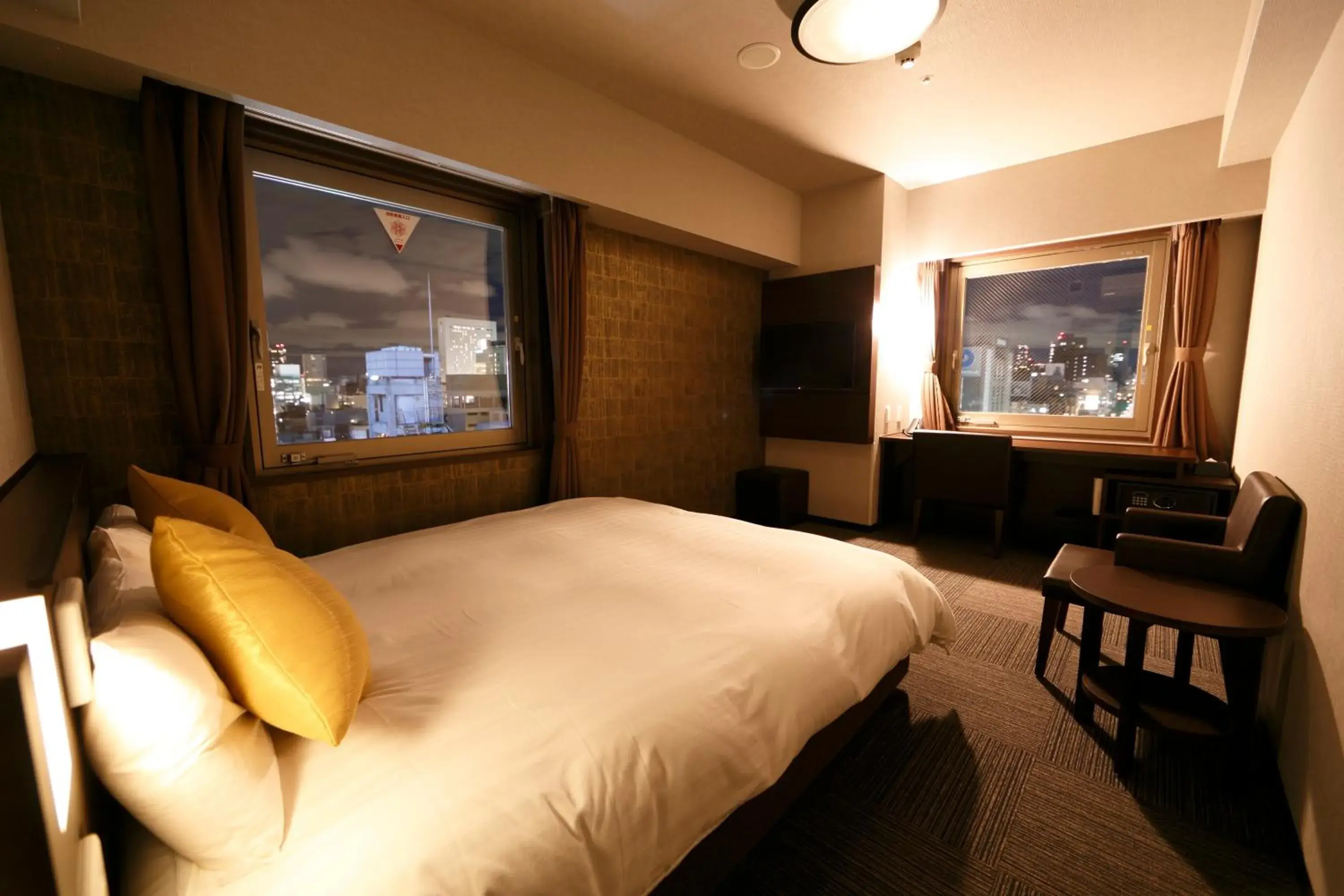 Bed in Dormy Inn Premium Namba Natural Hot Spring