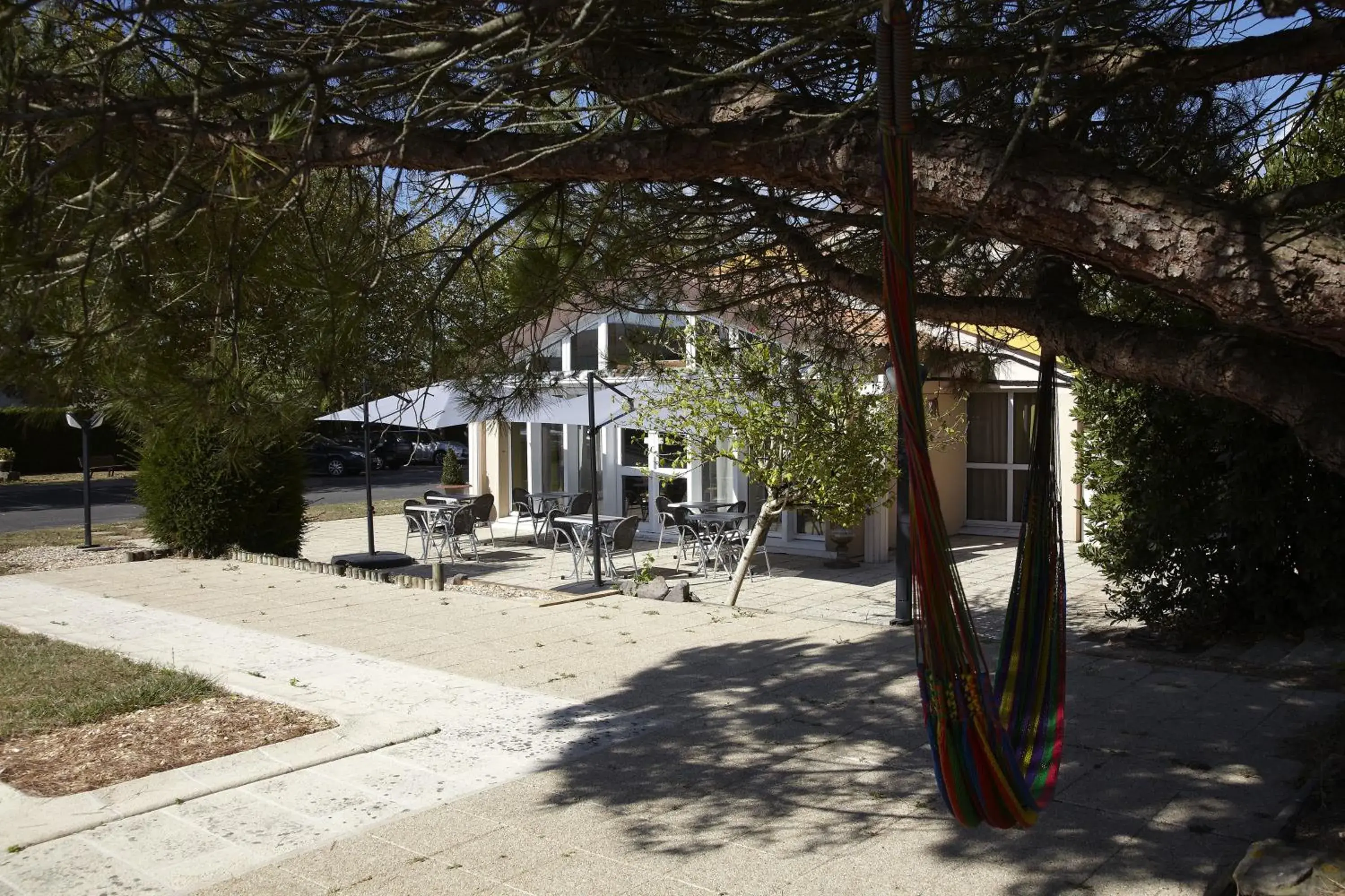 Patio, Property Building in Hotel Atoll