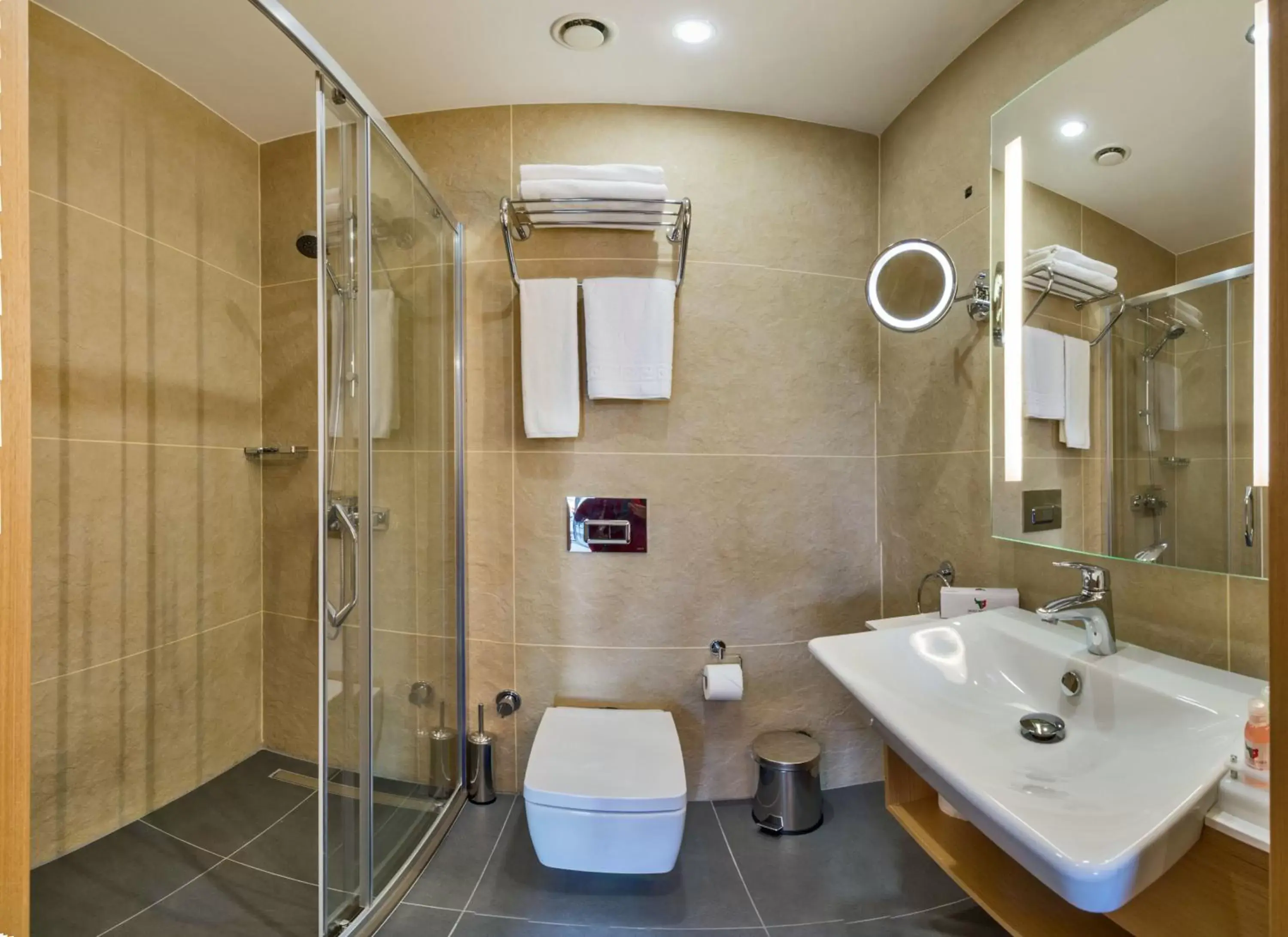 Shower, Bathroom in Hotel Boursier 1 & Spa