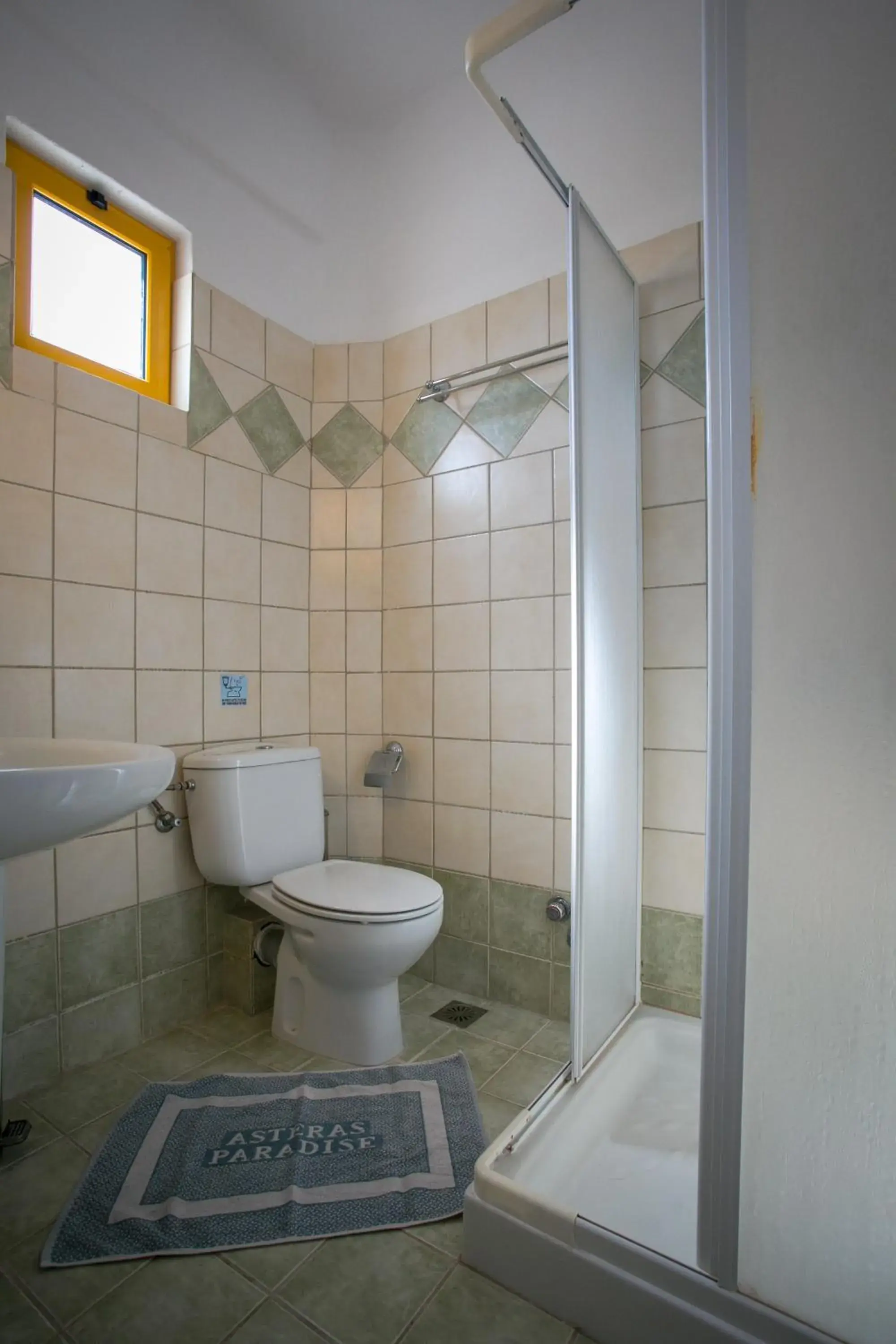 Bathroom in Asteras Paradise Hotel