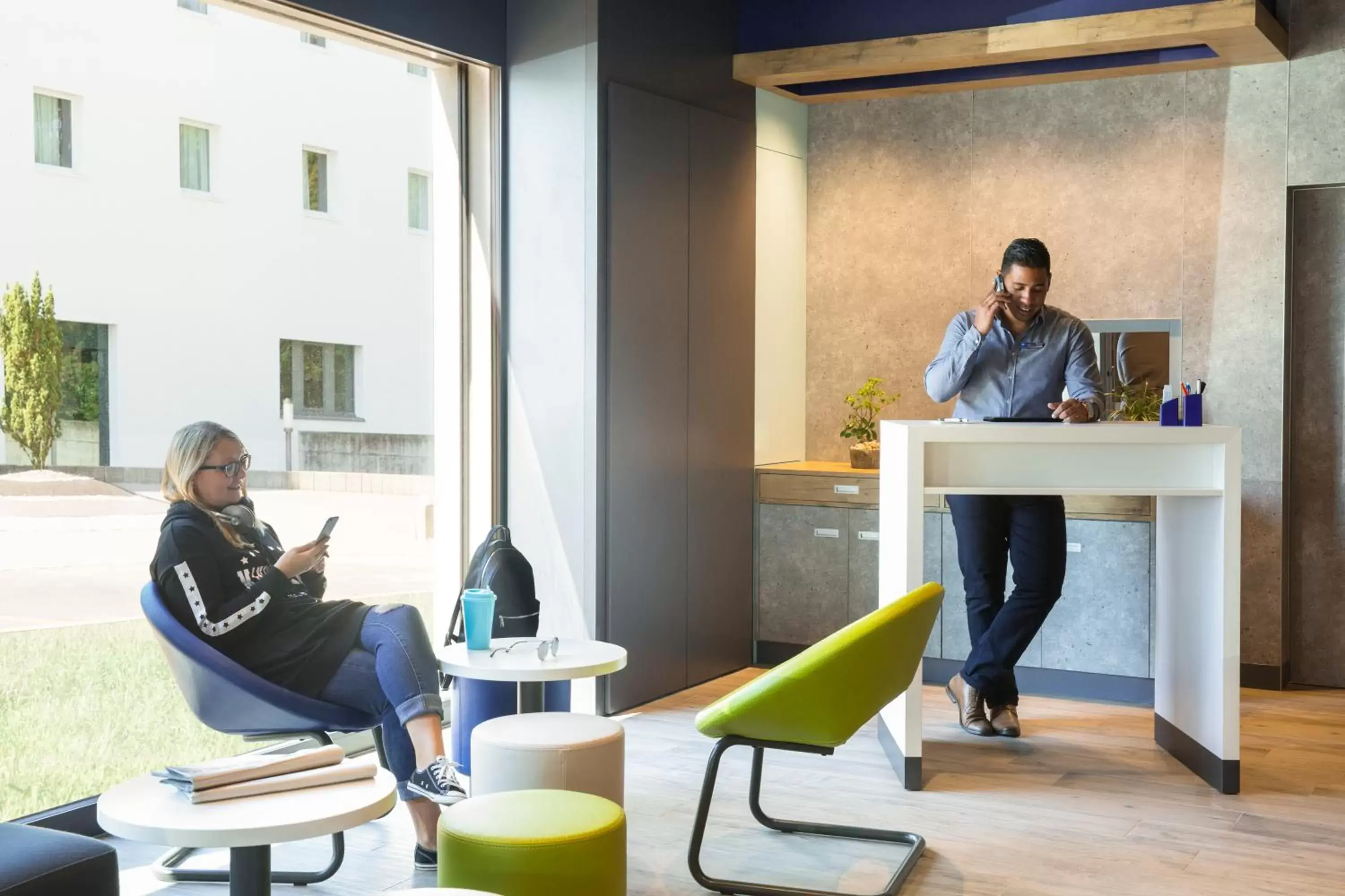 Lobby or reception in ibis budget Fribourg Lobby or reception in ibis budget Fribourg