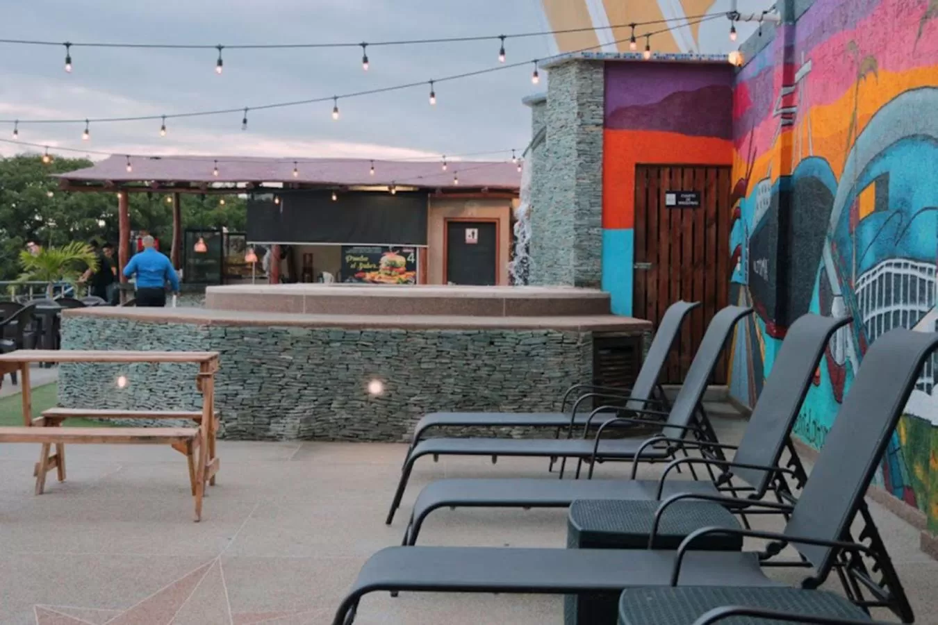 Patio in Hotel Alto Mar