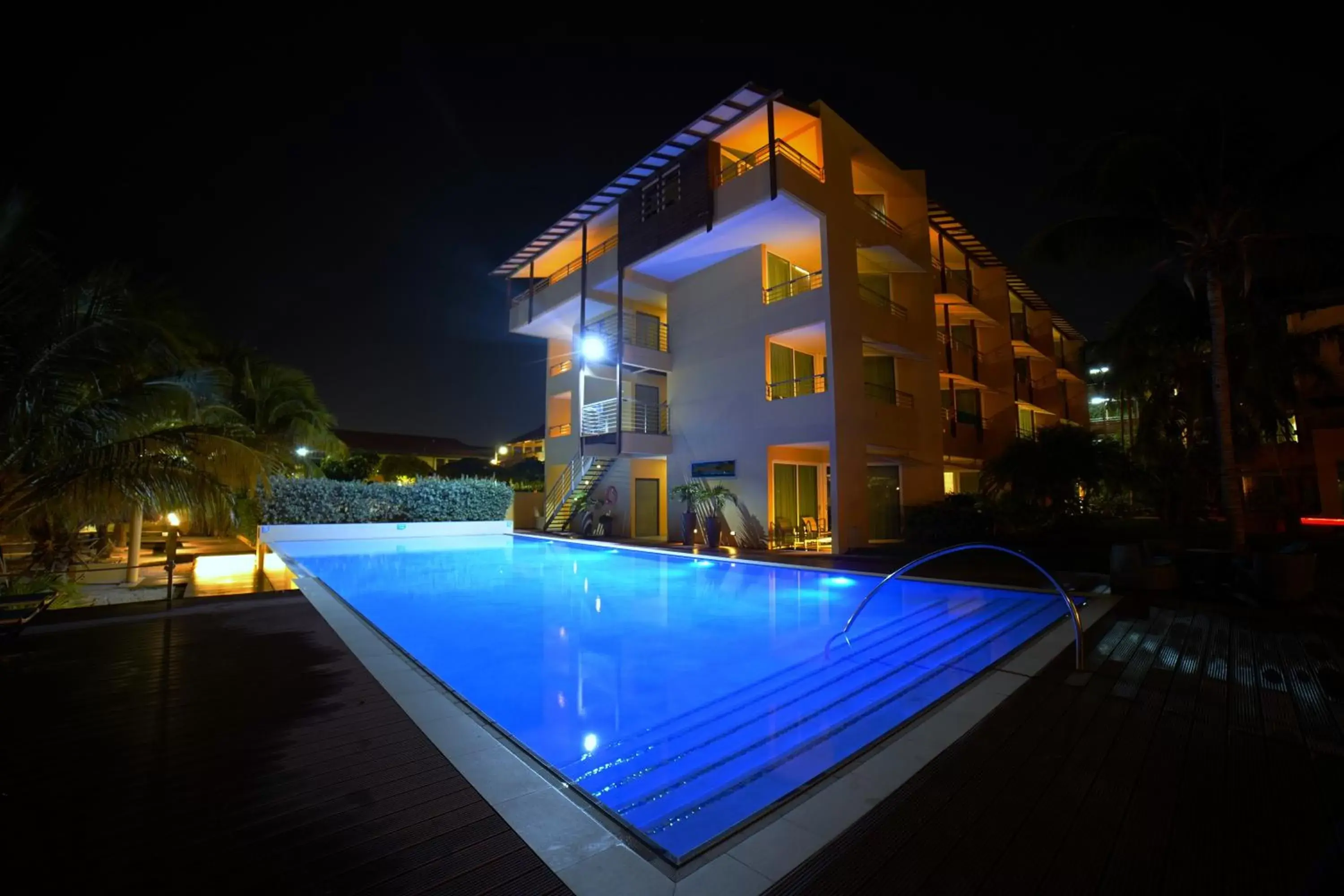 Night, Property Building in Curacao Avila Beach Hotel