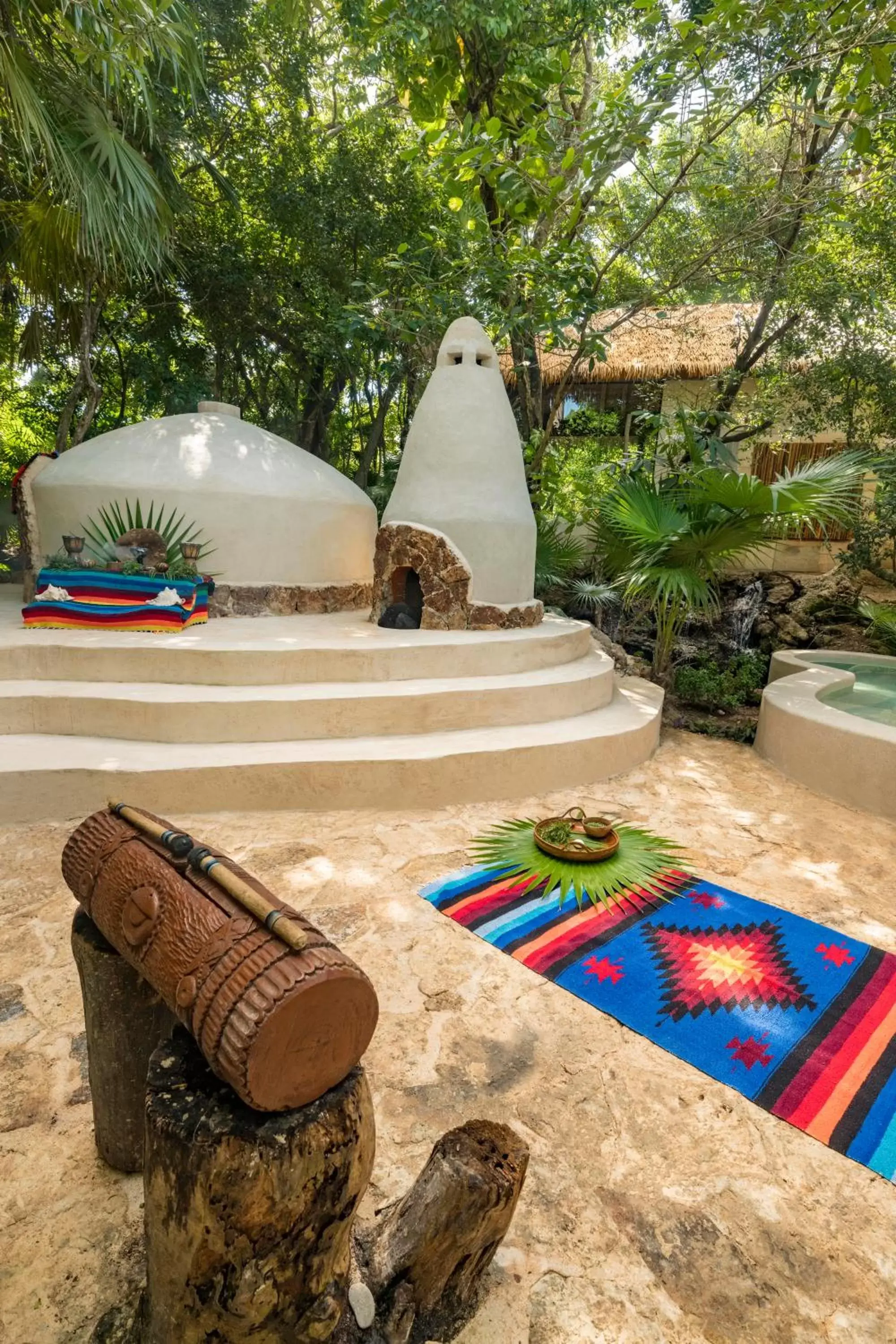Patio in Viceroy Riviera Maya, a Luxury Villa Resort