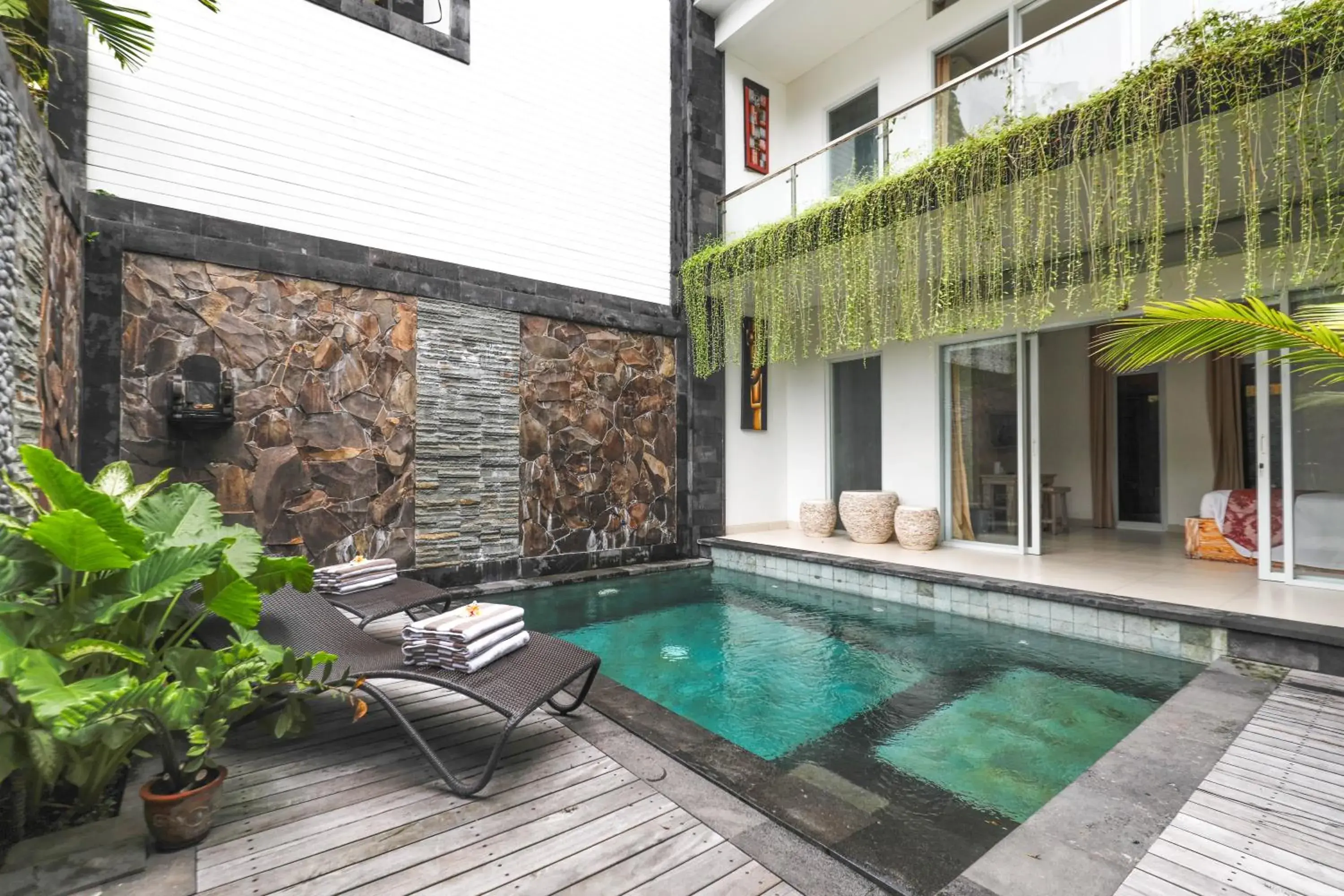 Pool view, Swimming Pool in Puri Bagus Villa Legian Kuta