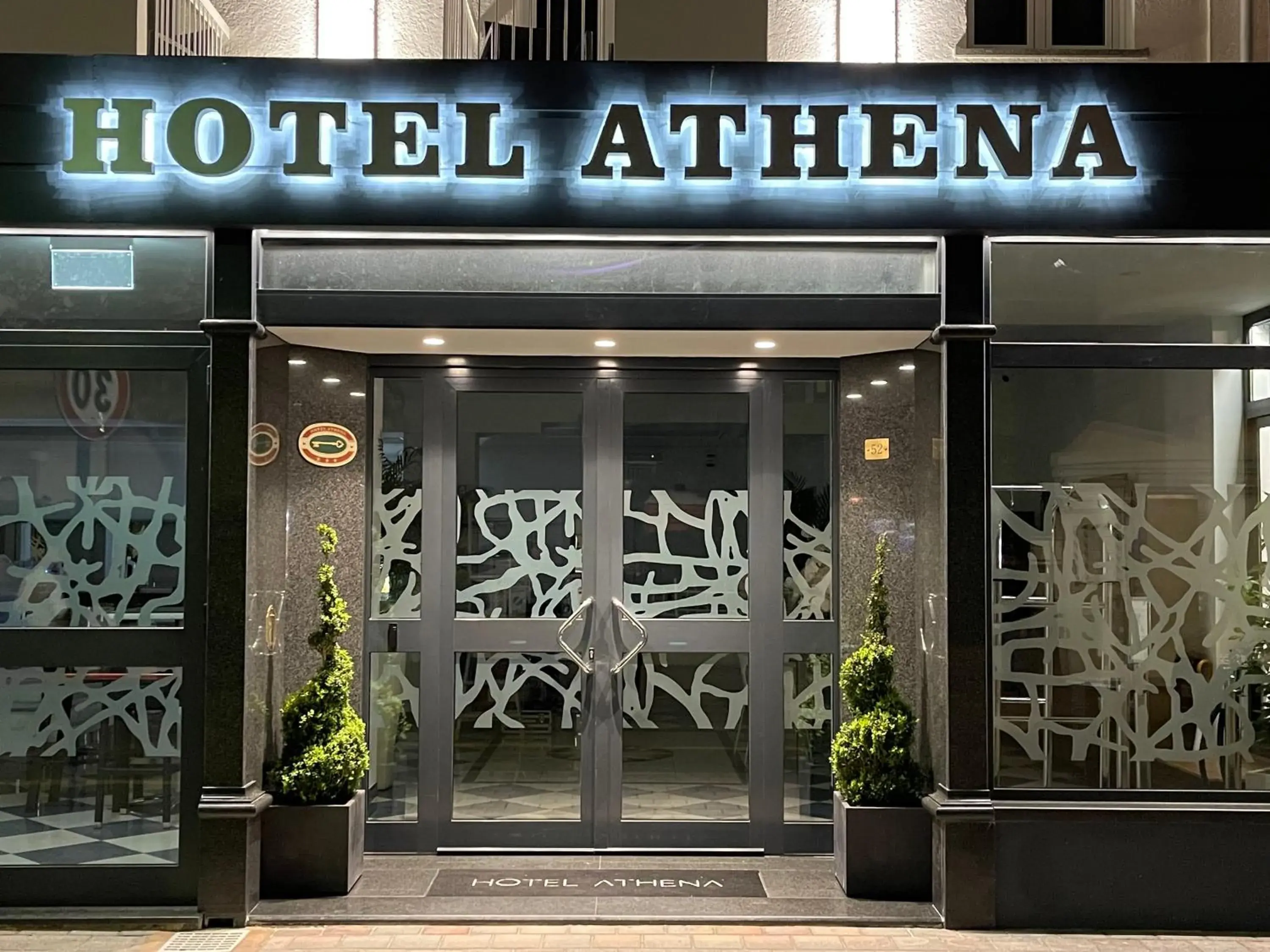 Facade/entrance in Hotel Athena