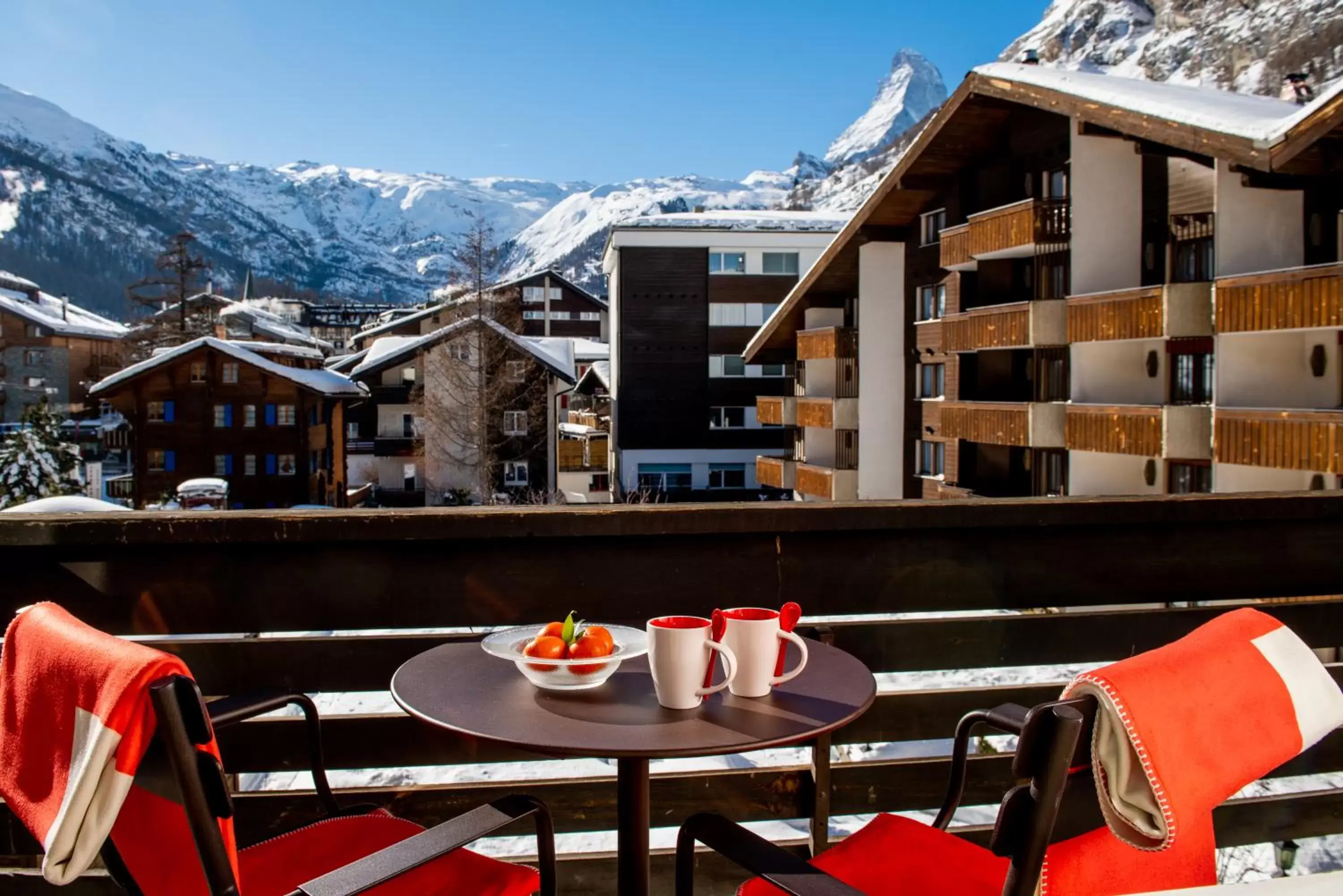 Landmark view in Schweizerhof Zermatt - a Small Luxury Hotel