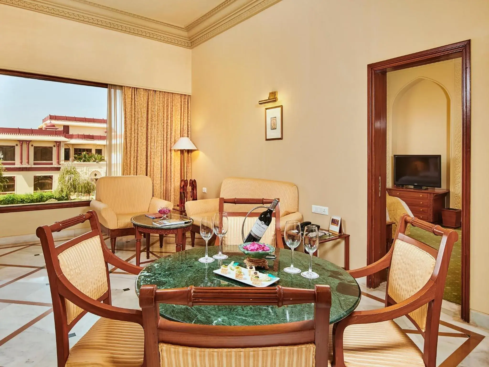 Living room in The Ummed Jodhpur Palace Resort & Spa