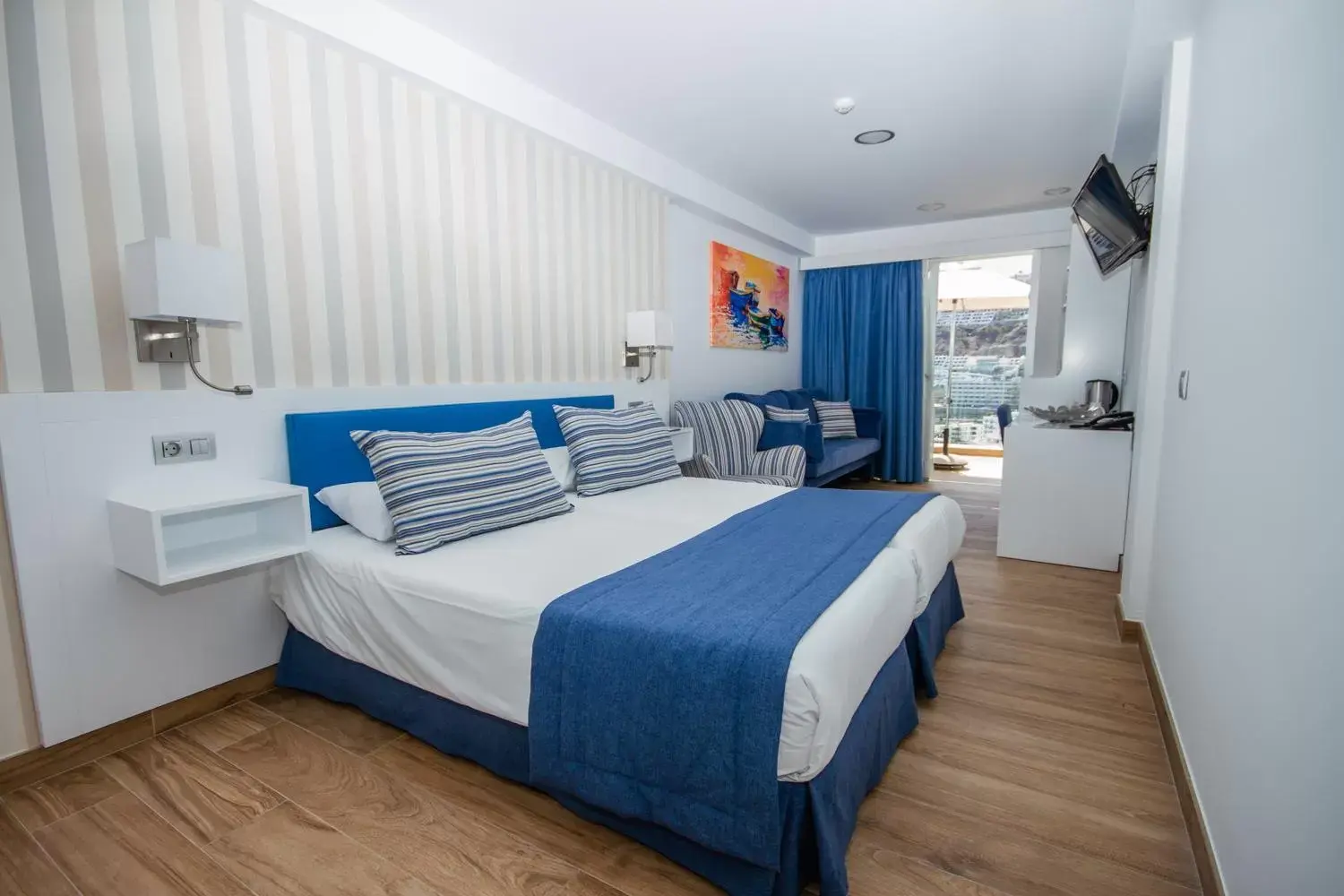 Bedroom, Bed in IG Nachosol Atlantic & Yaizasol by Servatur - Adults Only