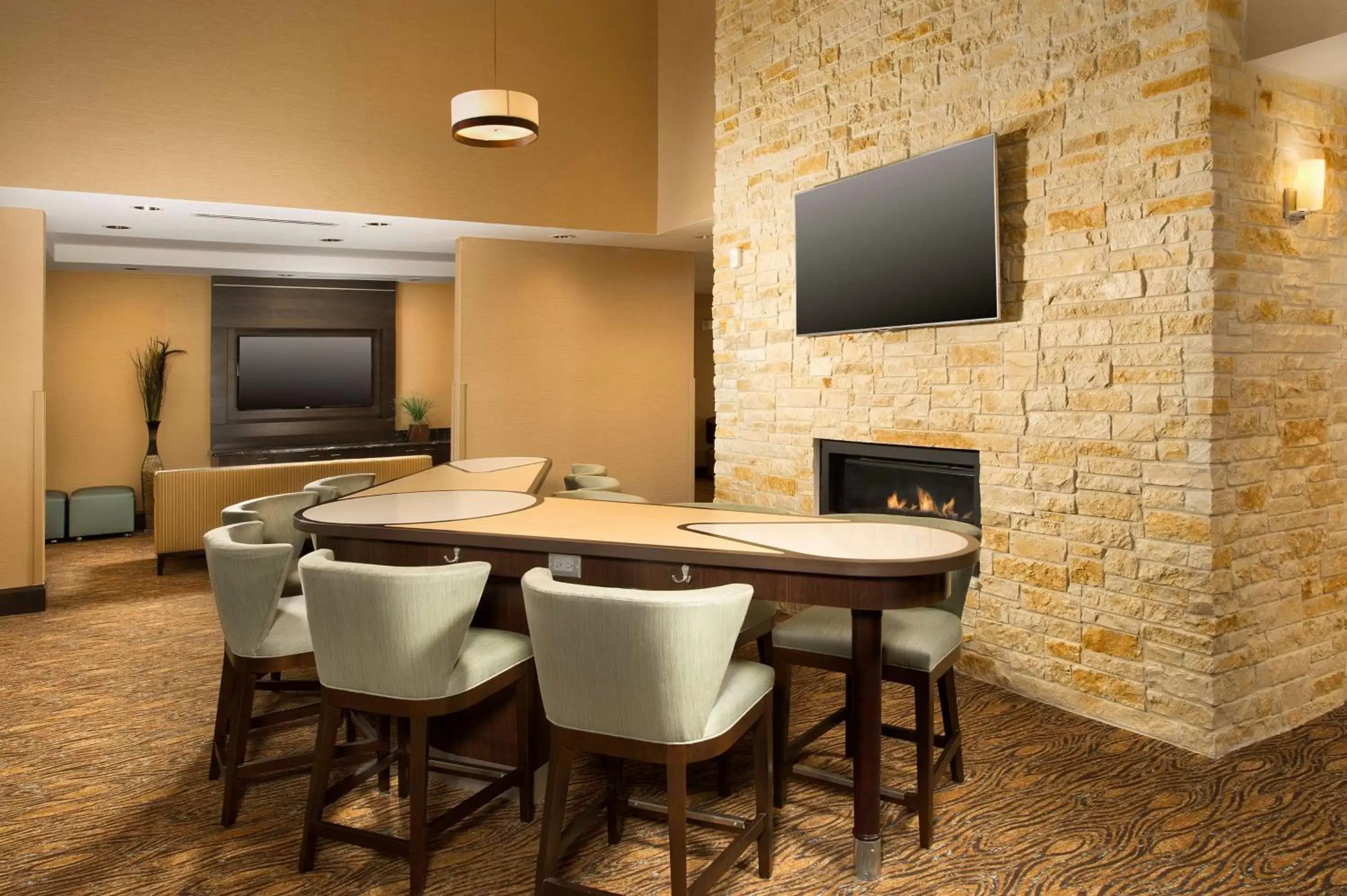 Lobby or reception, TV/Entertainment Center in Homewood Suites by Hilton Lackland AFB/SeaWorld, TX
