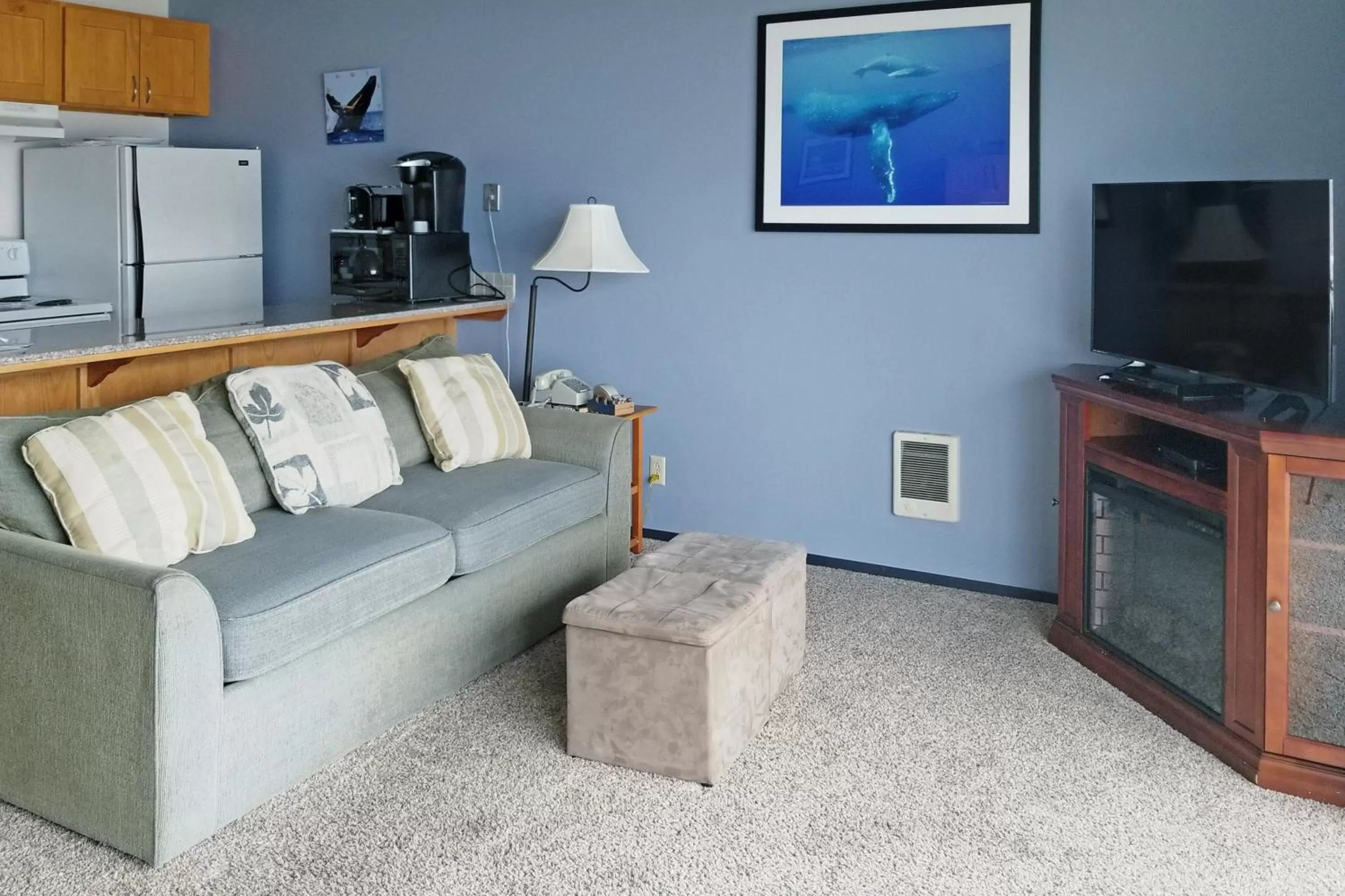 Living room, Seating Area in Ocean Terrace Condominiums