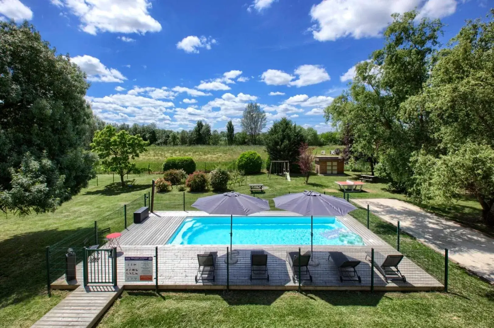 Pool View in Kyriad Libourne Saint Emilion