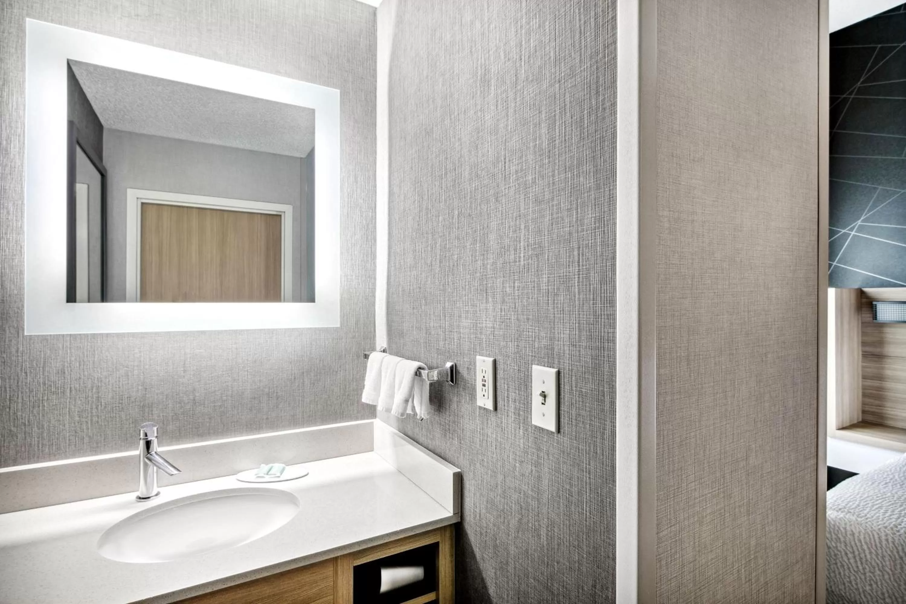 Bathroom in SpringHill Suites Anchorage Midtown