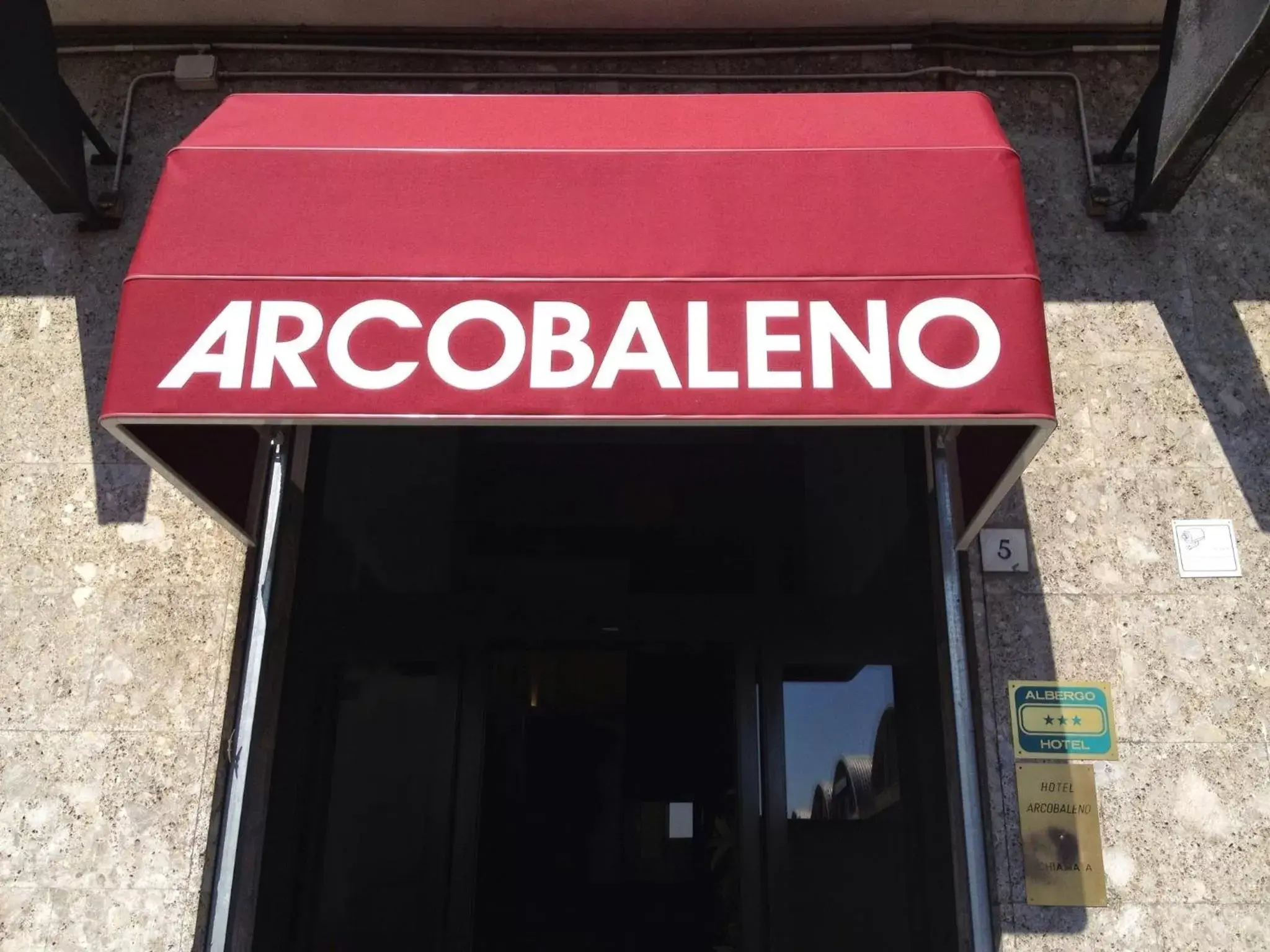 Facade/entrance in Hotel Arcobaleno