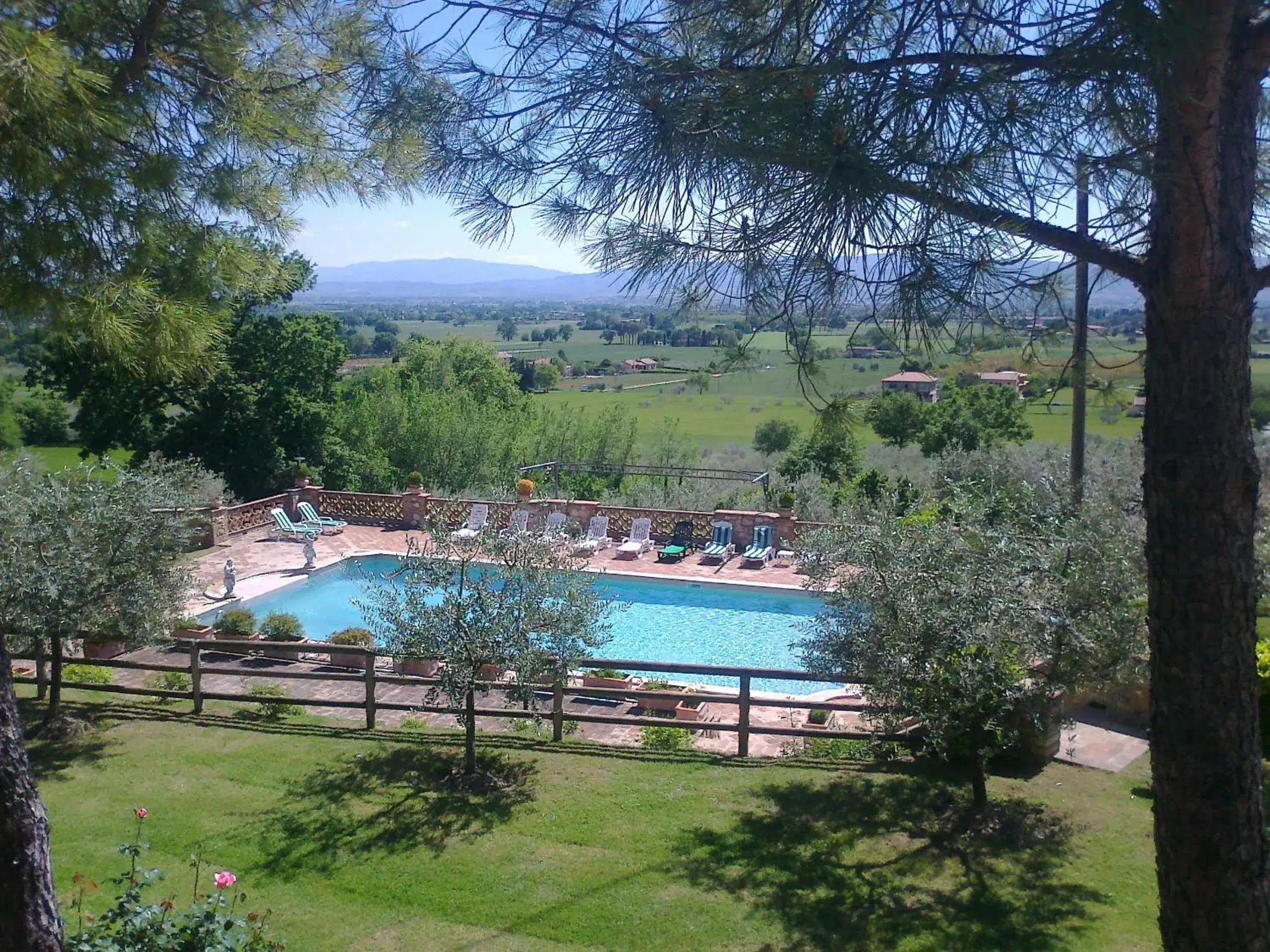 Garden, Pool View in Country House Tre Esse