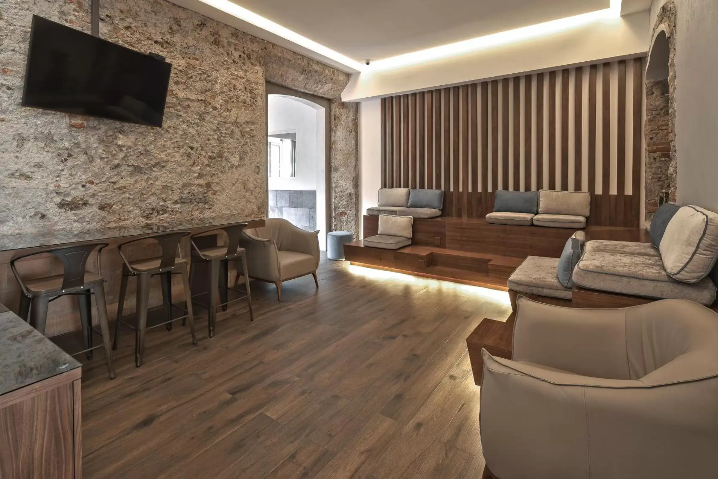 Lobby or reception, Lounge/Bar in Gamma Orizaba Grand Hotel de France