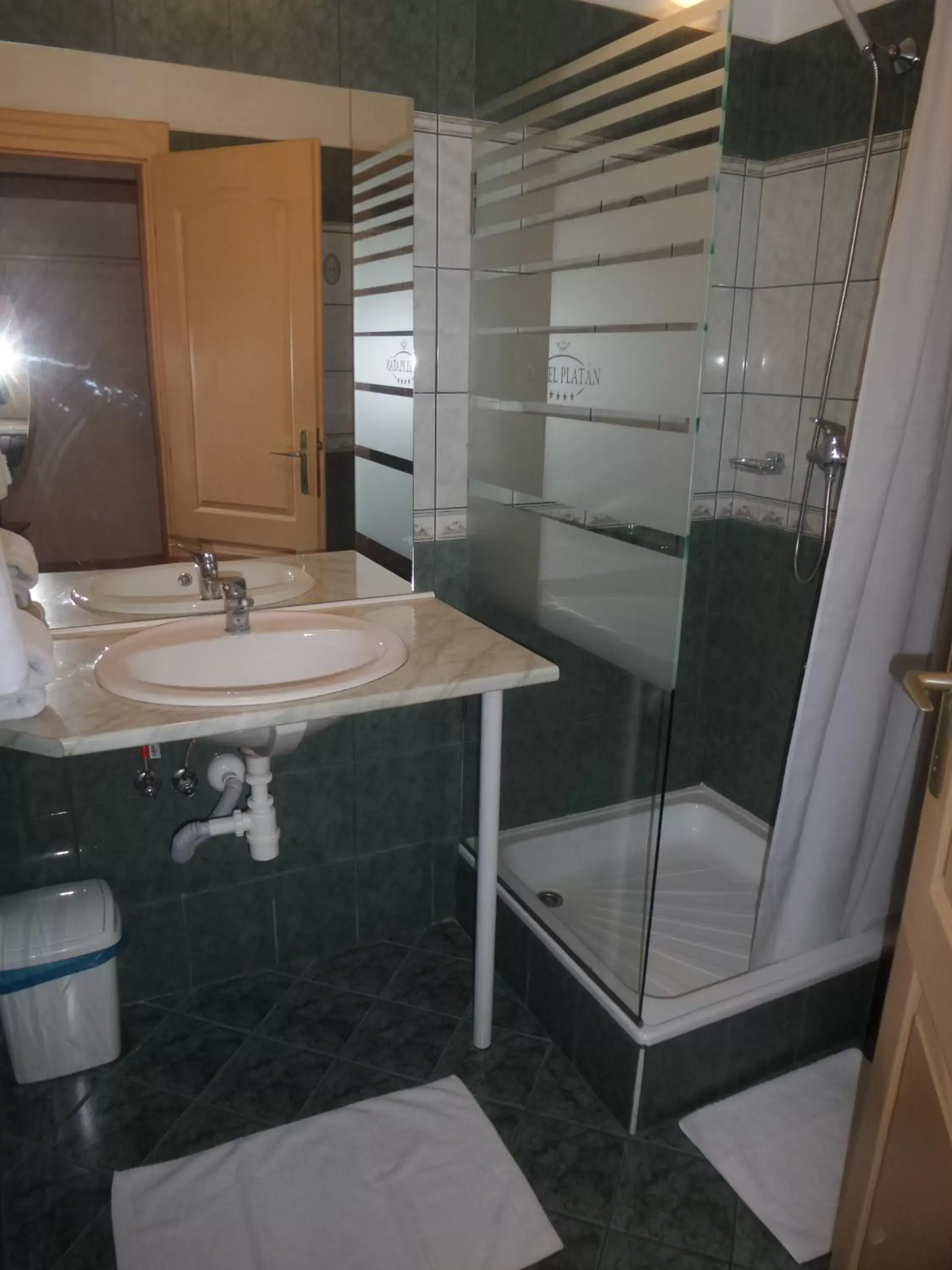 Shower, Bathroom in Platan Hotel