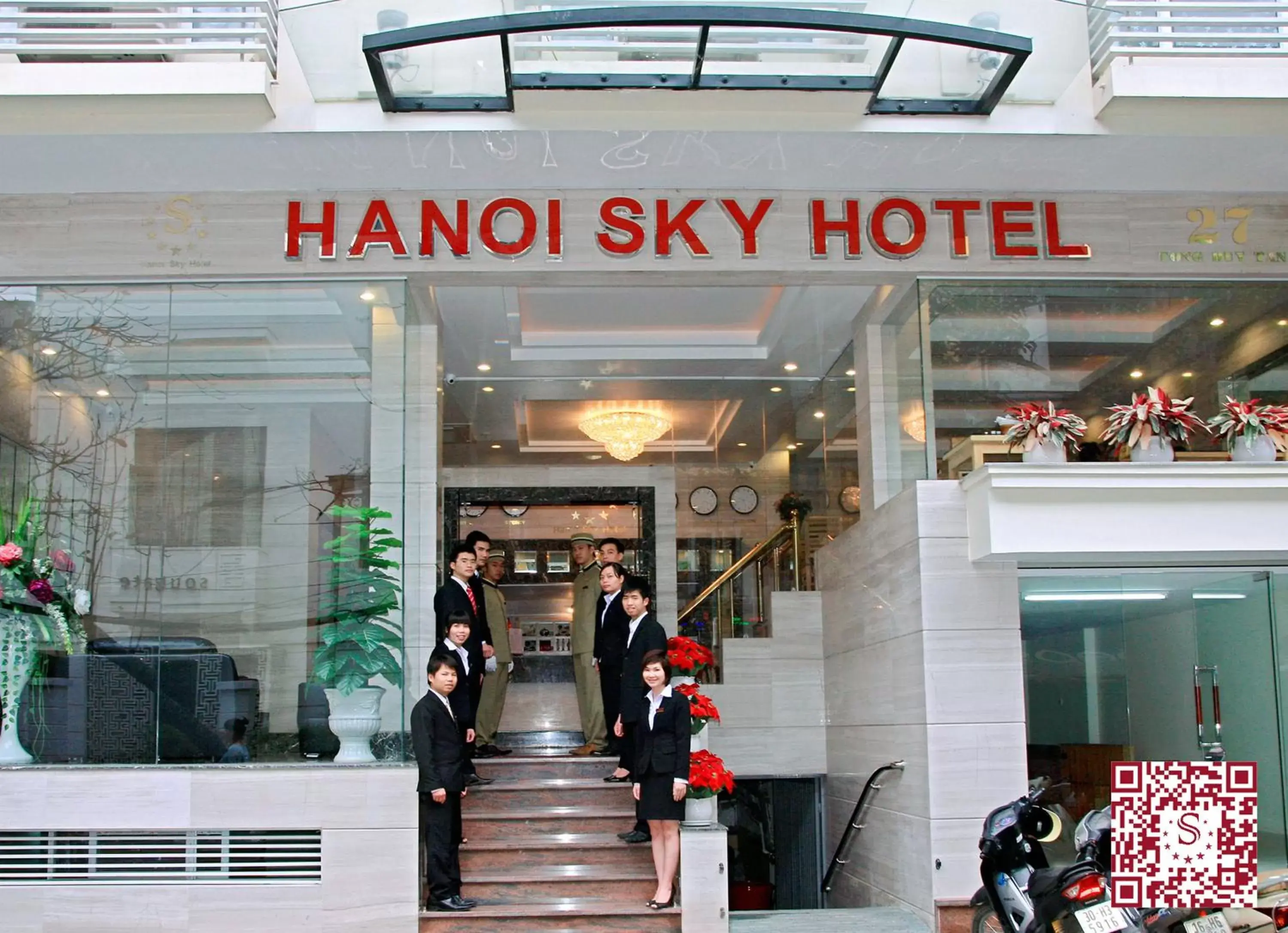 Facade/entrance in Hanoi Sky Hotel