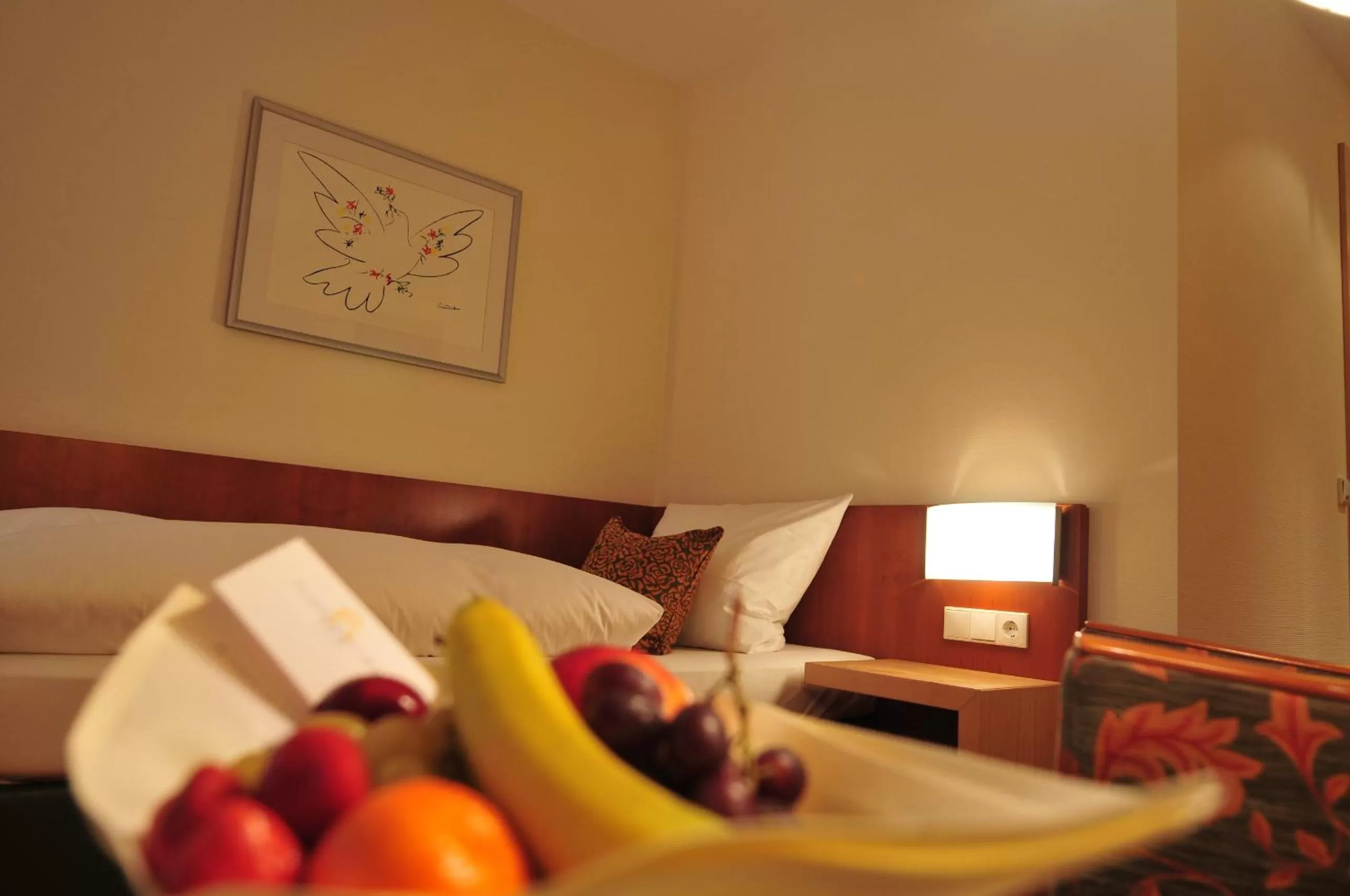 Decorative detail, Bed in Hotel Flandrischer Hof