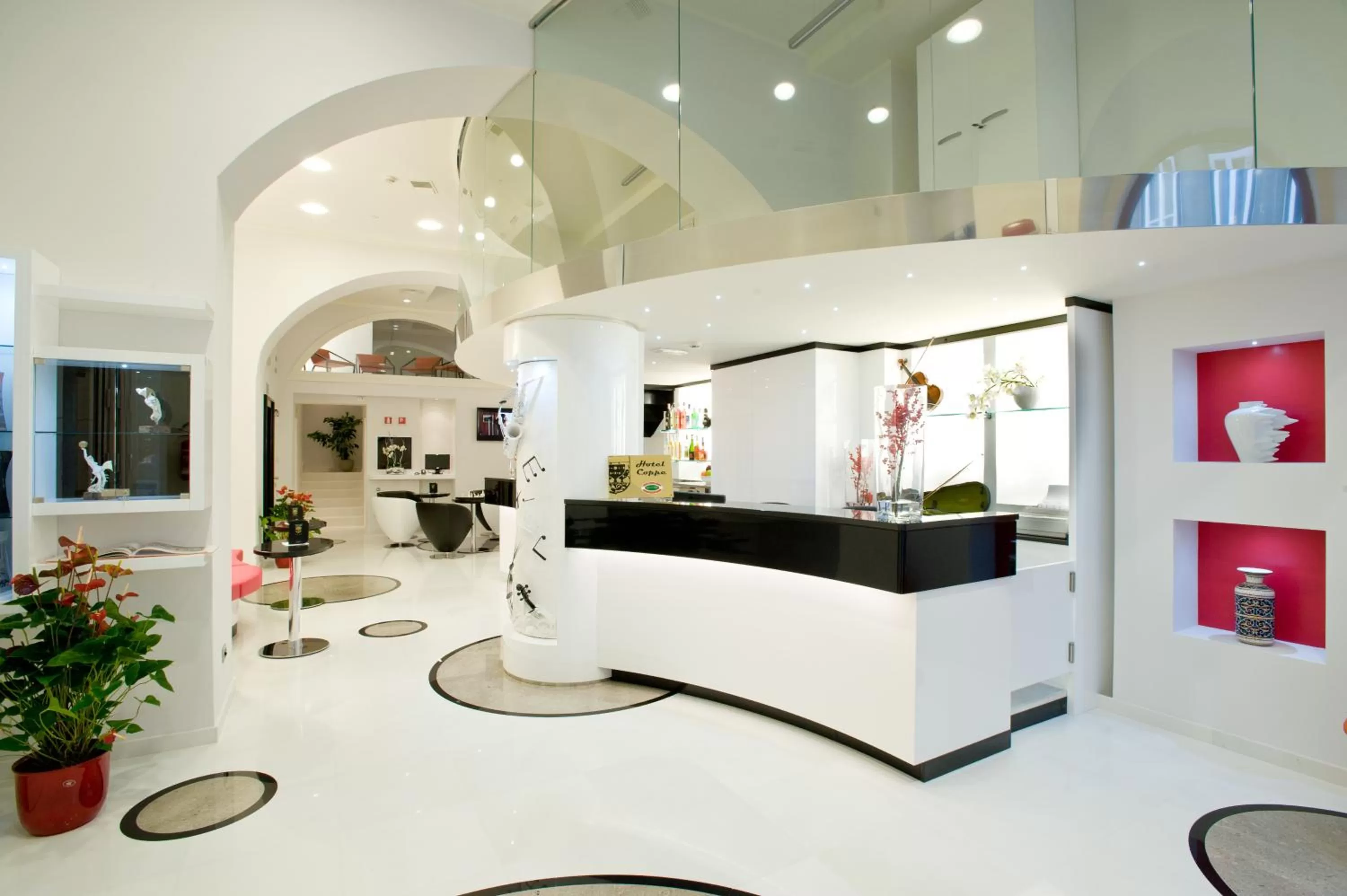 Lobby or reception in Hotel Coppe Trieste - Boutique Hotel