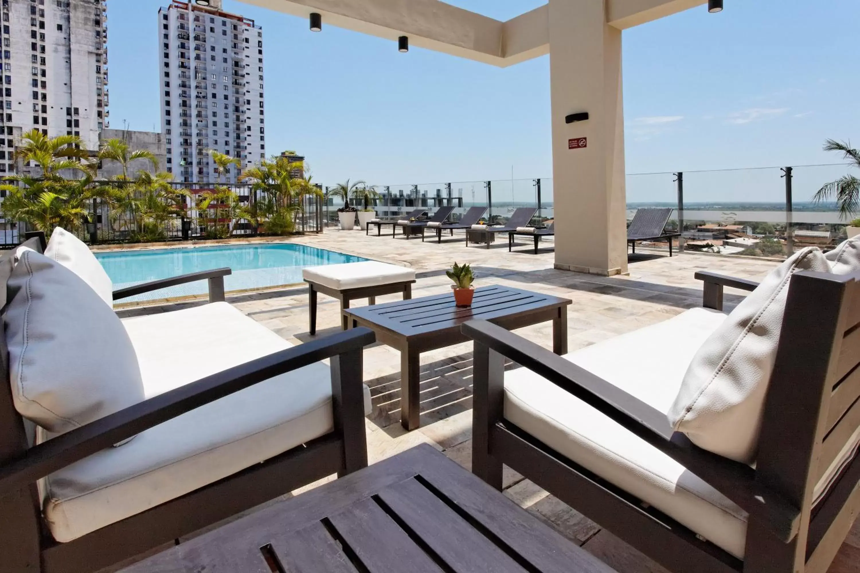 Swimming pool in Crowne Plaza Asunción, an IHG Hotel