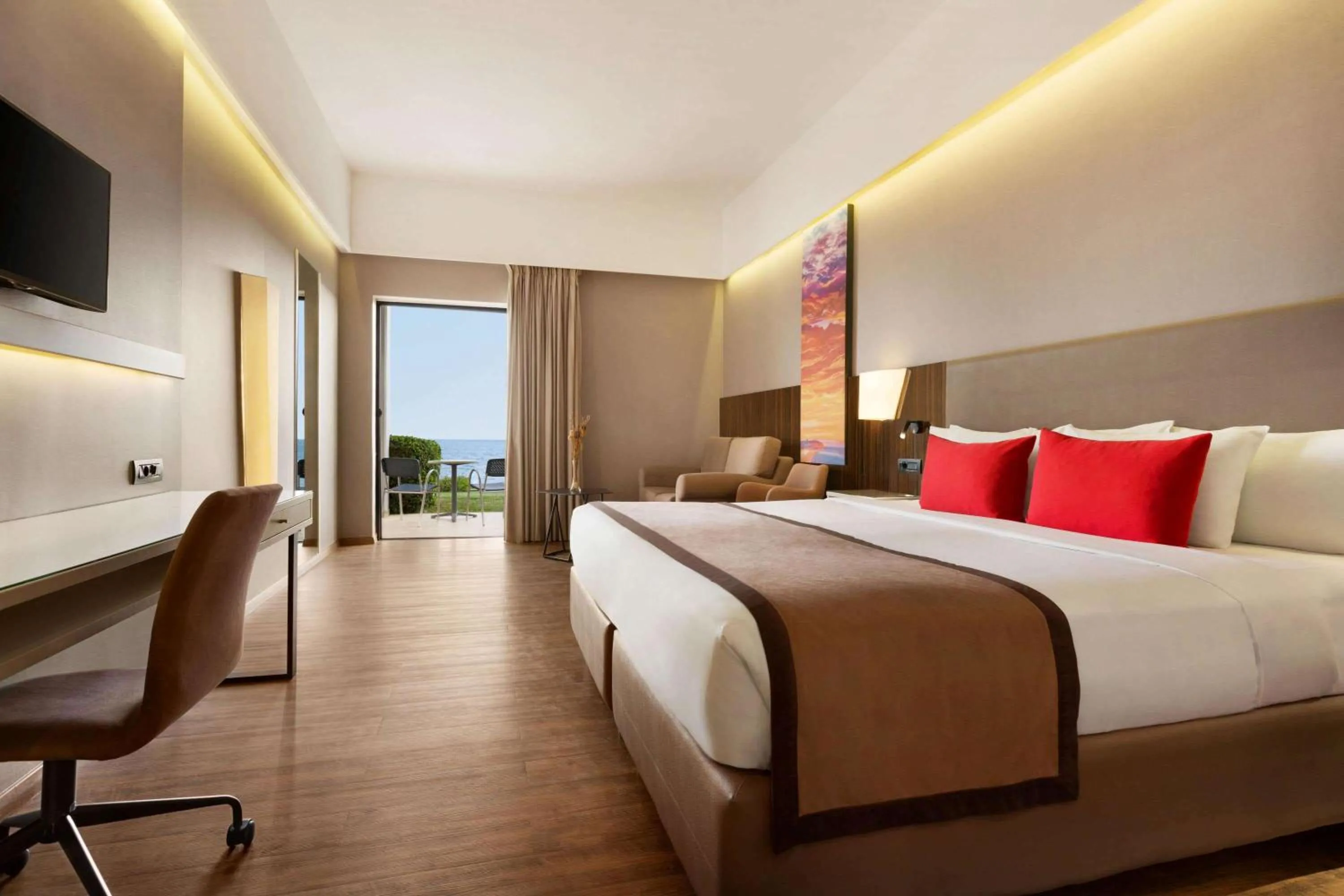 Photo of the whole room, Bed in Ramada Plaza by Wyndham Thraki