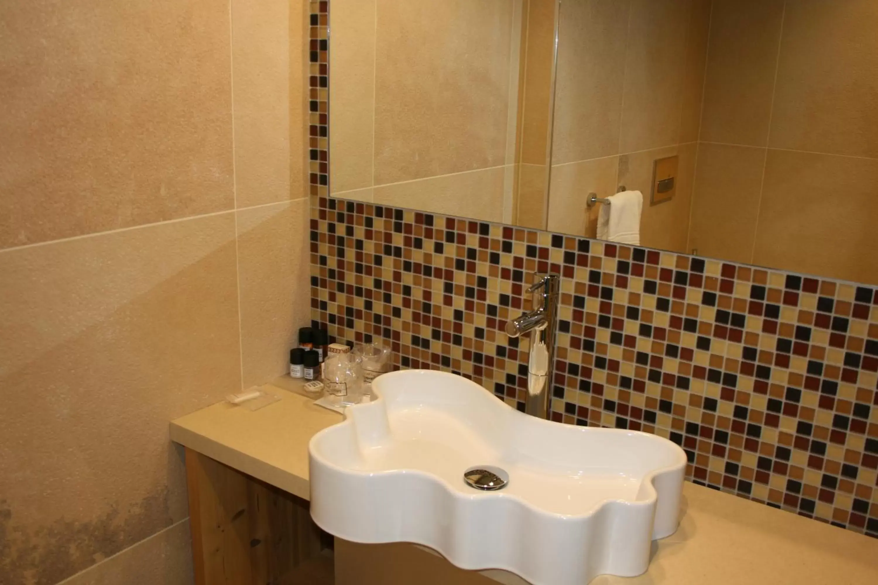 Decorative detail, Bathroom in Hotel Orso Grigio