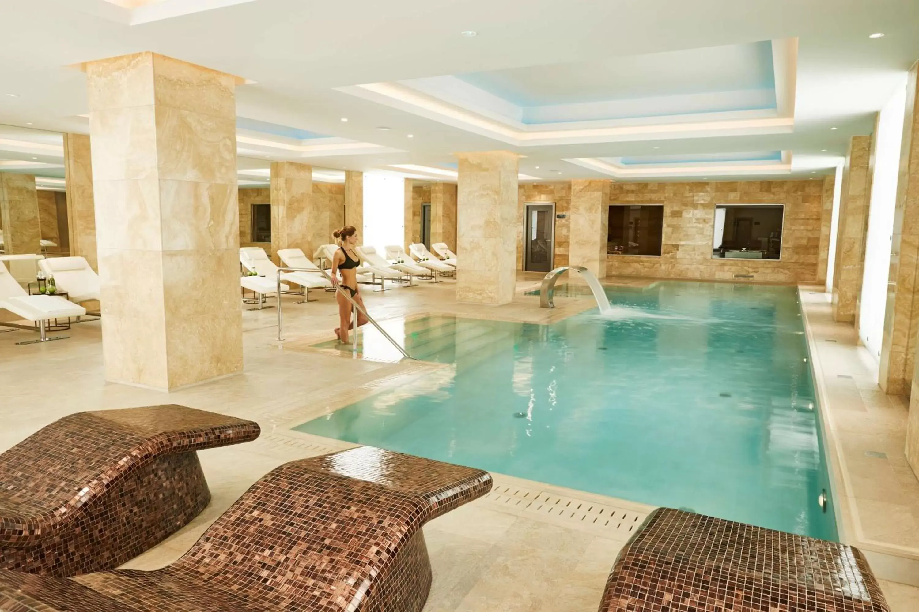 Pool view, Swimming Pool in Grand Hotel Kempinski Riga