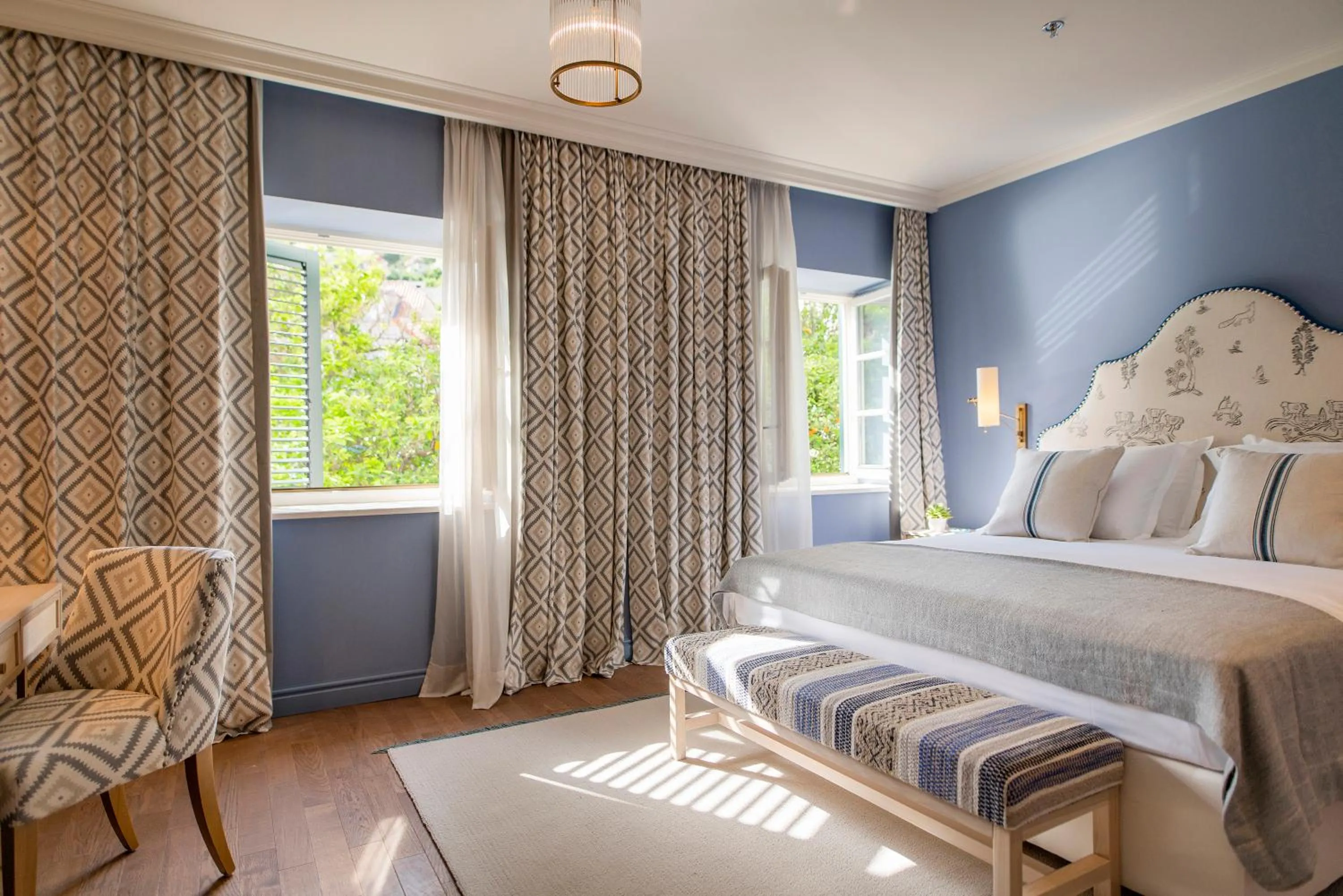 View (from property/room), Bed in Hotel Supetar