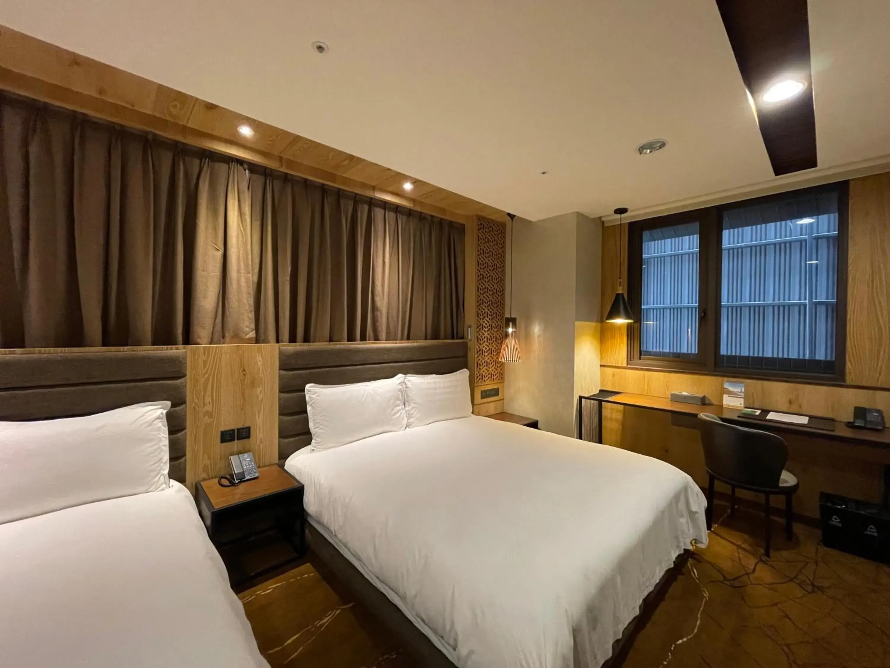 Bed in Hotel Chateau Anping