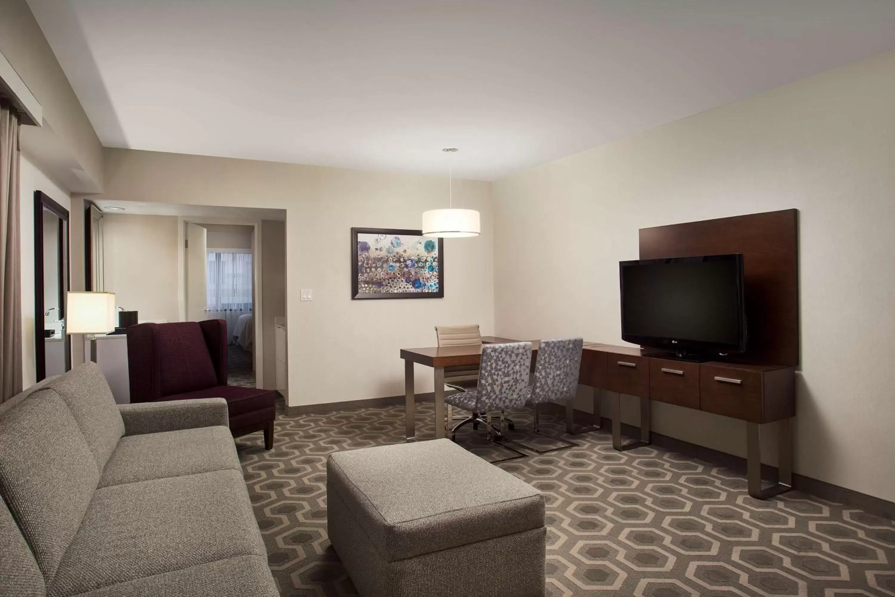 Bed, Seating Area in Embassy Suites by Hilton Washington D.C. Georgetown