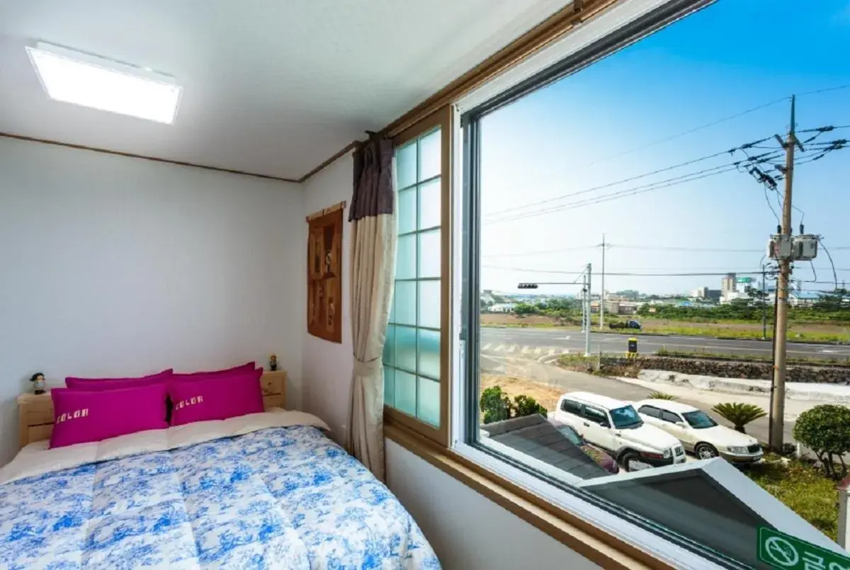 Bedroom in Jeju Wayo Pension