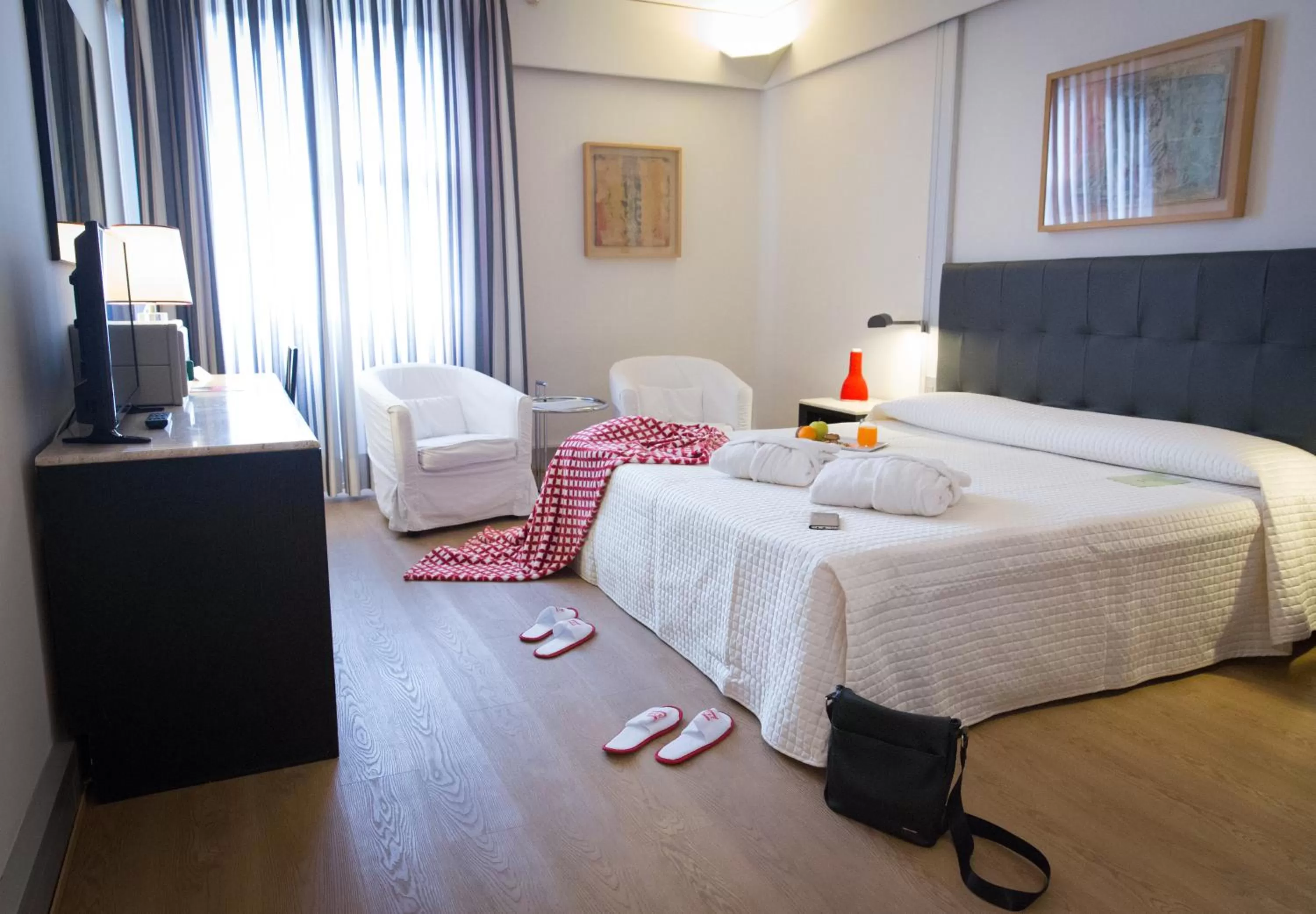 Bed in Art Hotel Museo