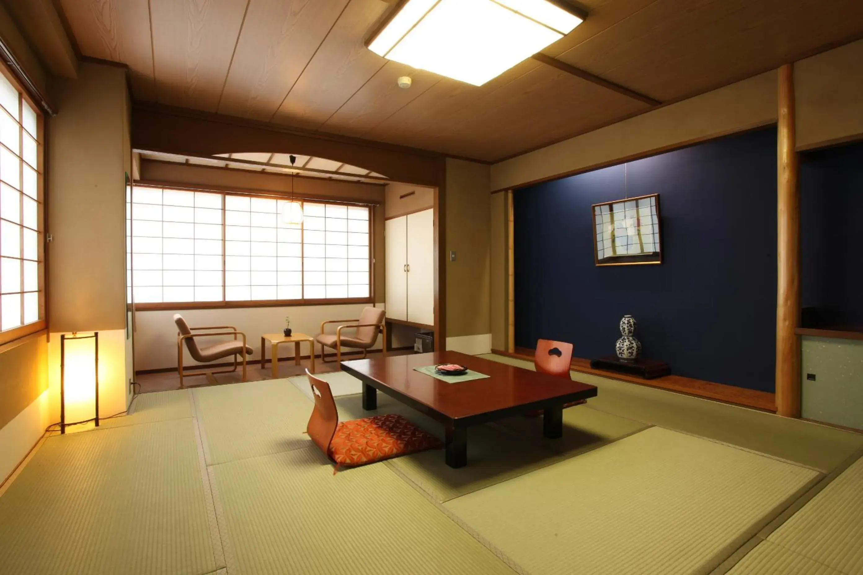 Photo of the whole room, Seating Area in Takamiya Ryokan Yamakawa