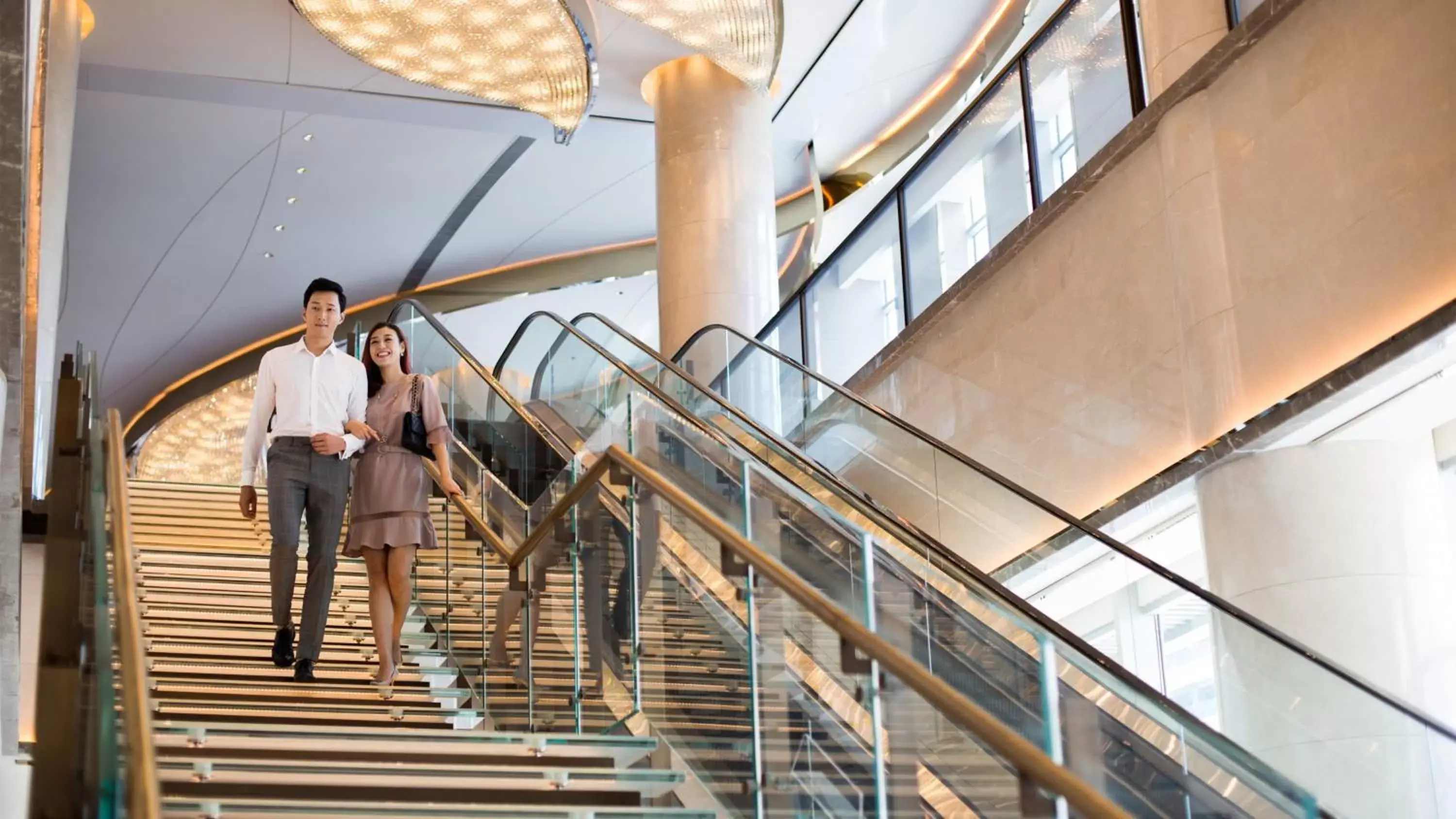 Lobby or reception in InterContinental Shanghai Hongqiao NECC by IHG Lobby or reception in InterContinental Shanghai Hongqiao NECC by IHG
