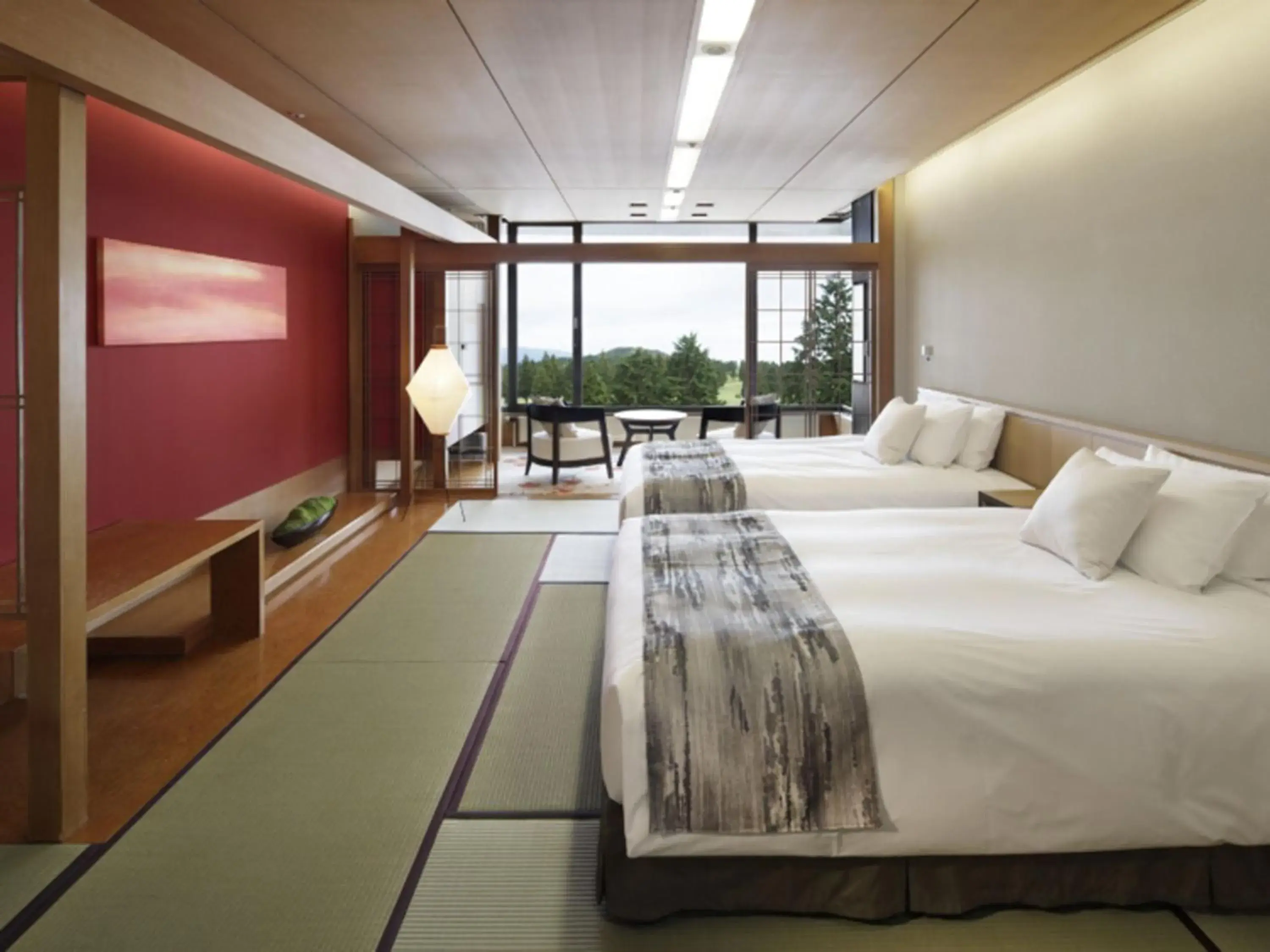 【Check-In until 18:00】Premium Twin Room with Tatami Area (Highest Floor) - Non-Smoking in Hakone Yunohana Prince Hotel