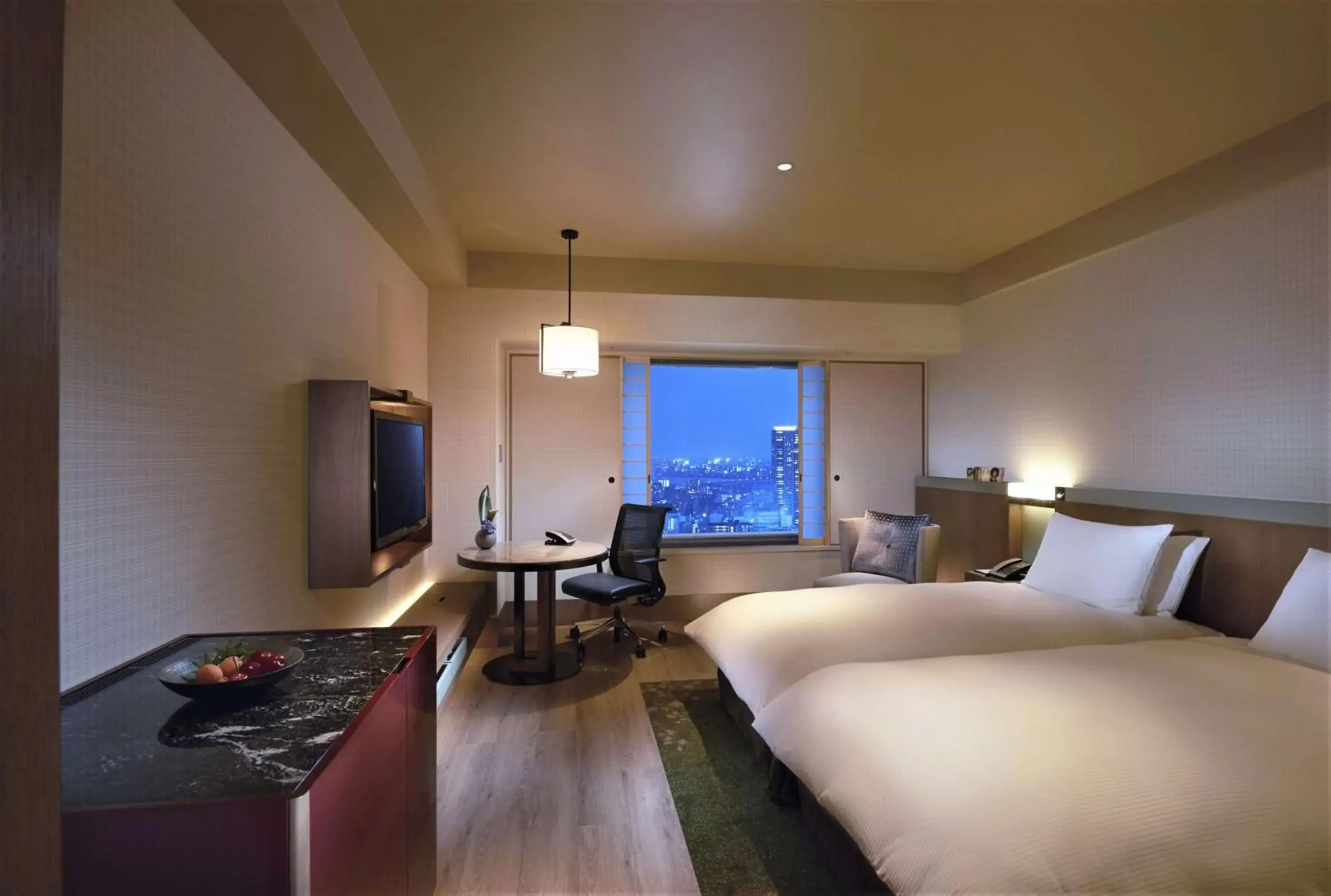 Bedroom in Hilton Osaka Hotel