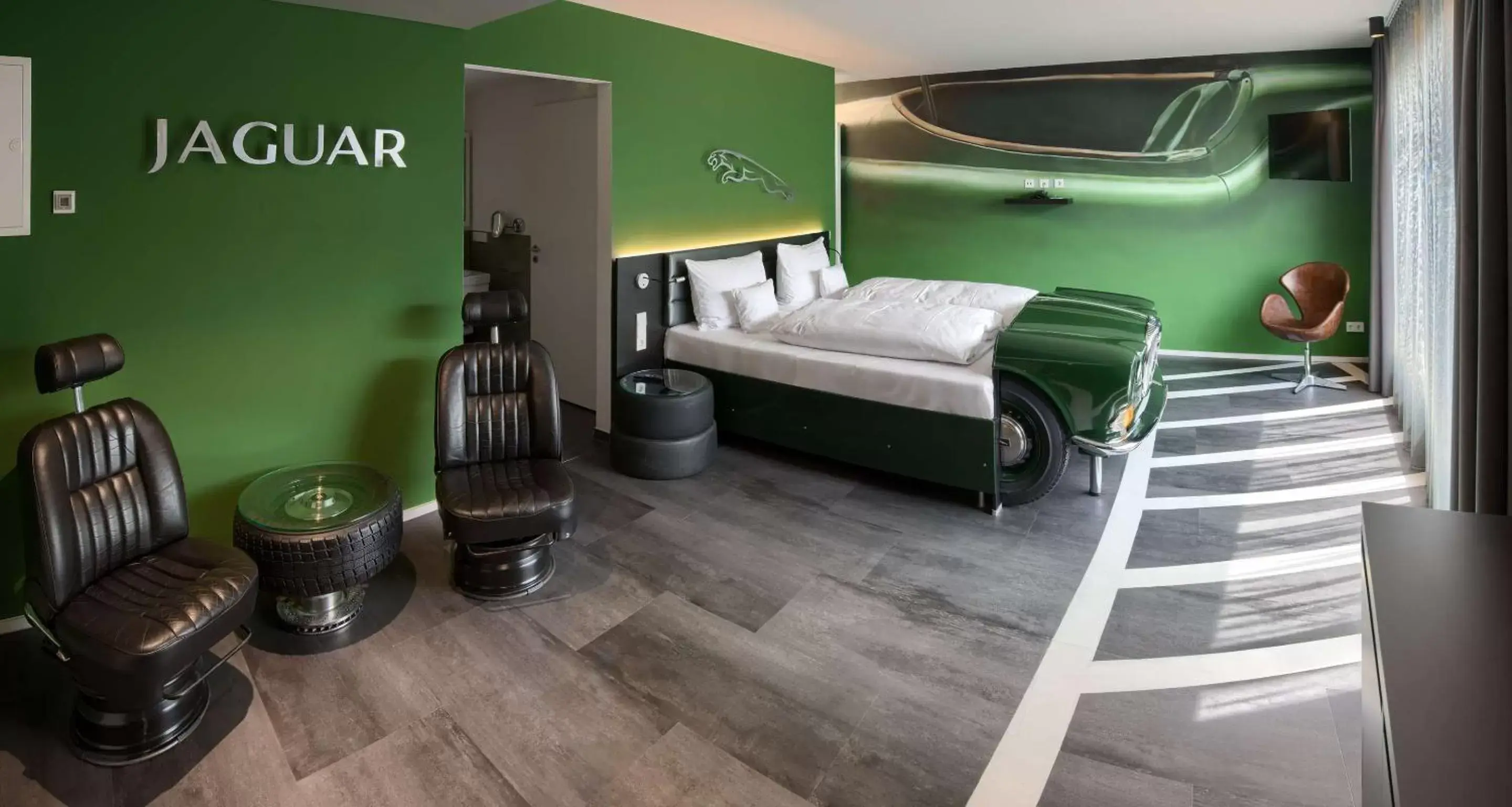 Bedroom in V8 HOTEL Motorworld Region Stuttgart