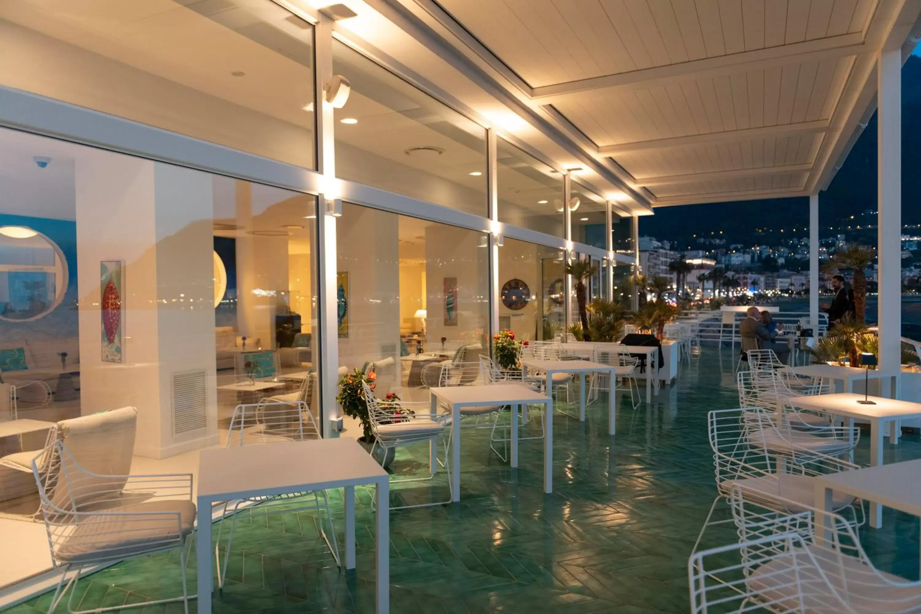 Balcony/Terrace, Restaurant/Places to Eat in Hotel Miramare Stabia