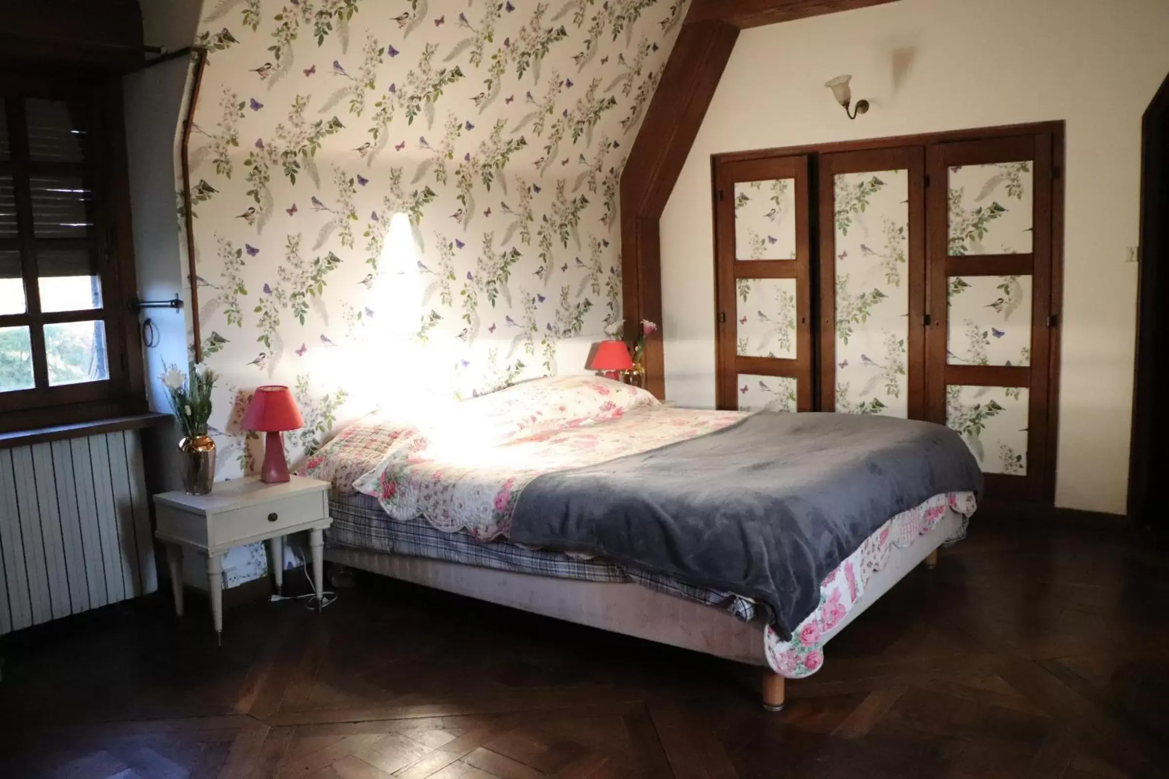 Decorative detail, Bed in Le Logis d'Arniere